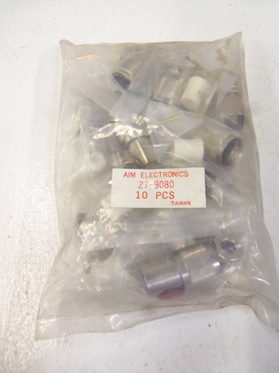 LOT OF 10 AIM ELECTRONICS 27-9080 *NEW IN BAG*