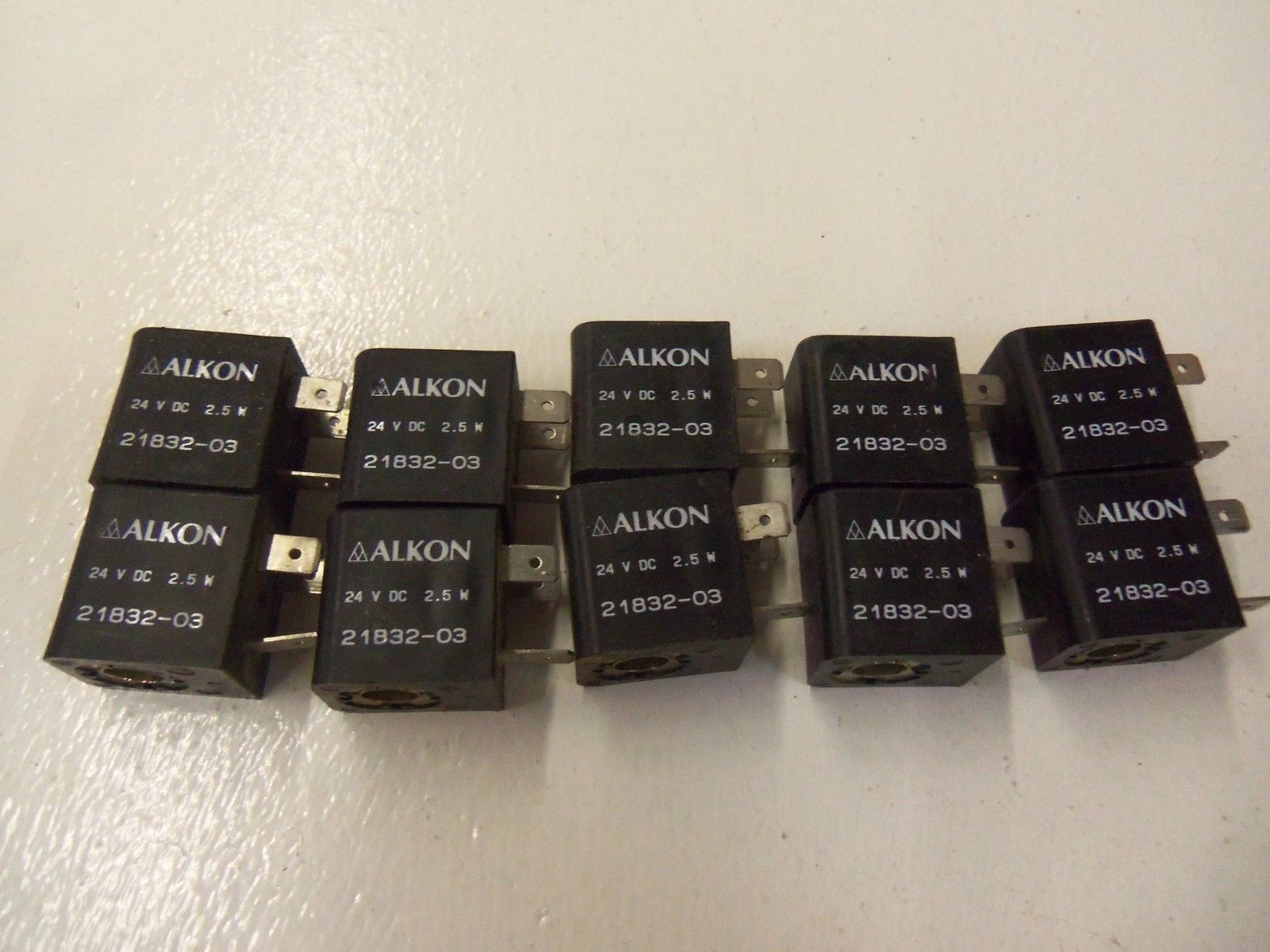 LOT OF 10 ALKON 21832-03 24V *USED*