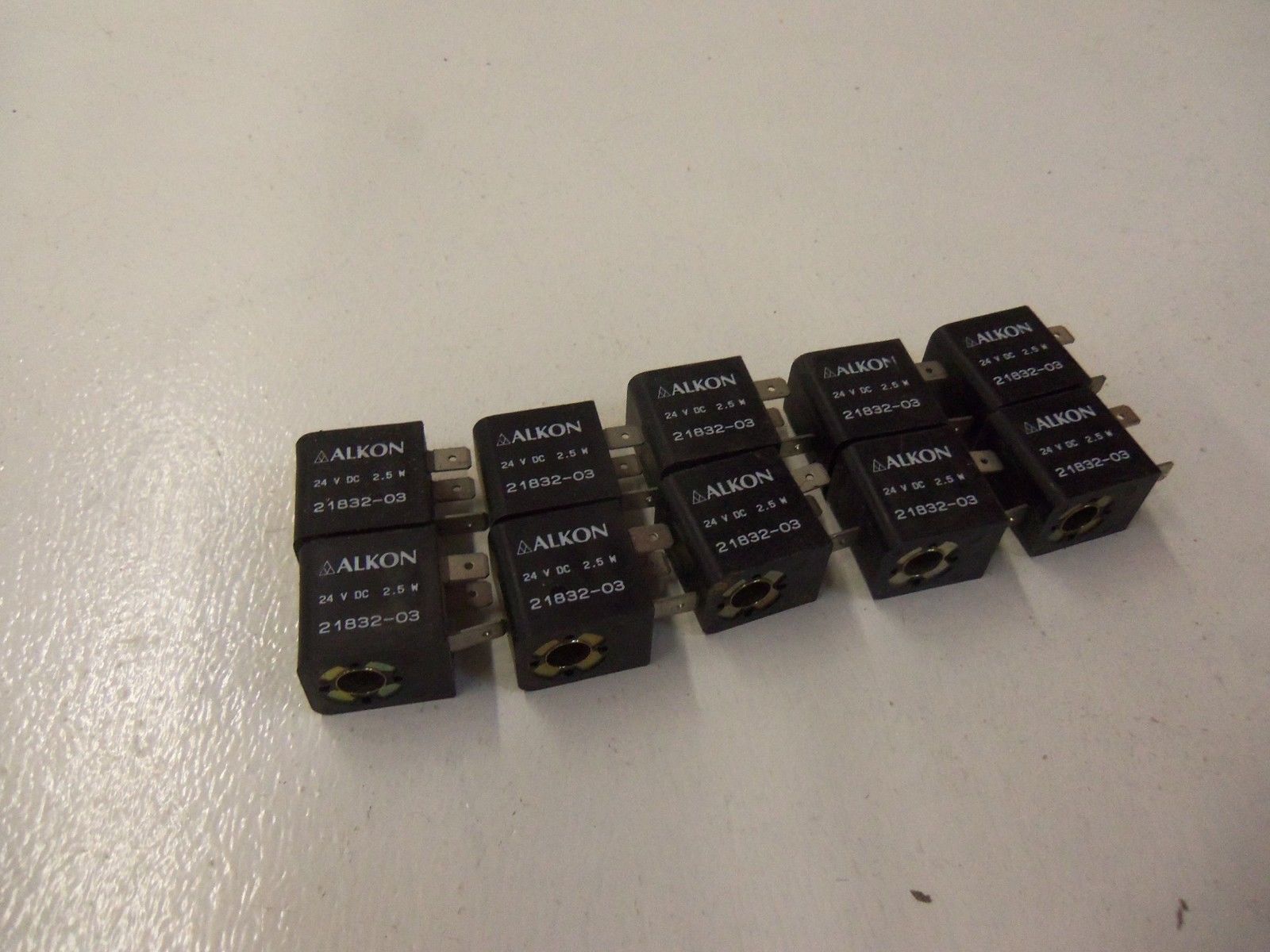 LOT OF 10 ALKON 21832-03 24V *USED*