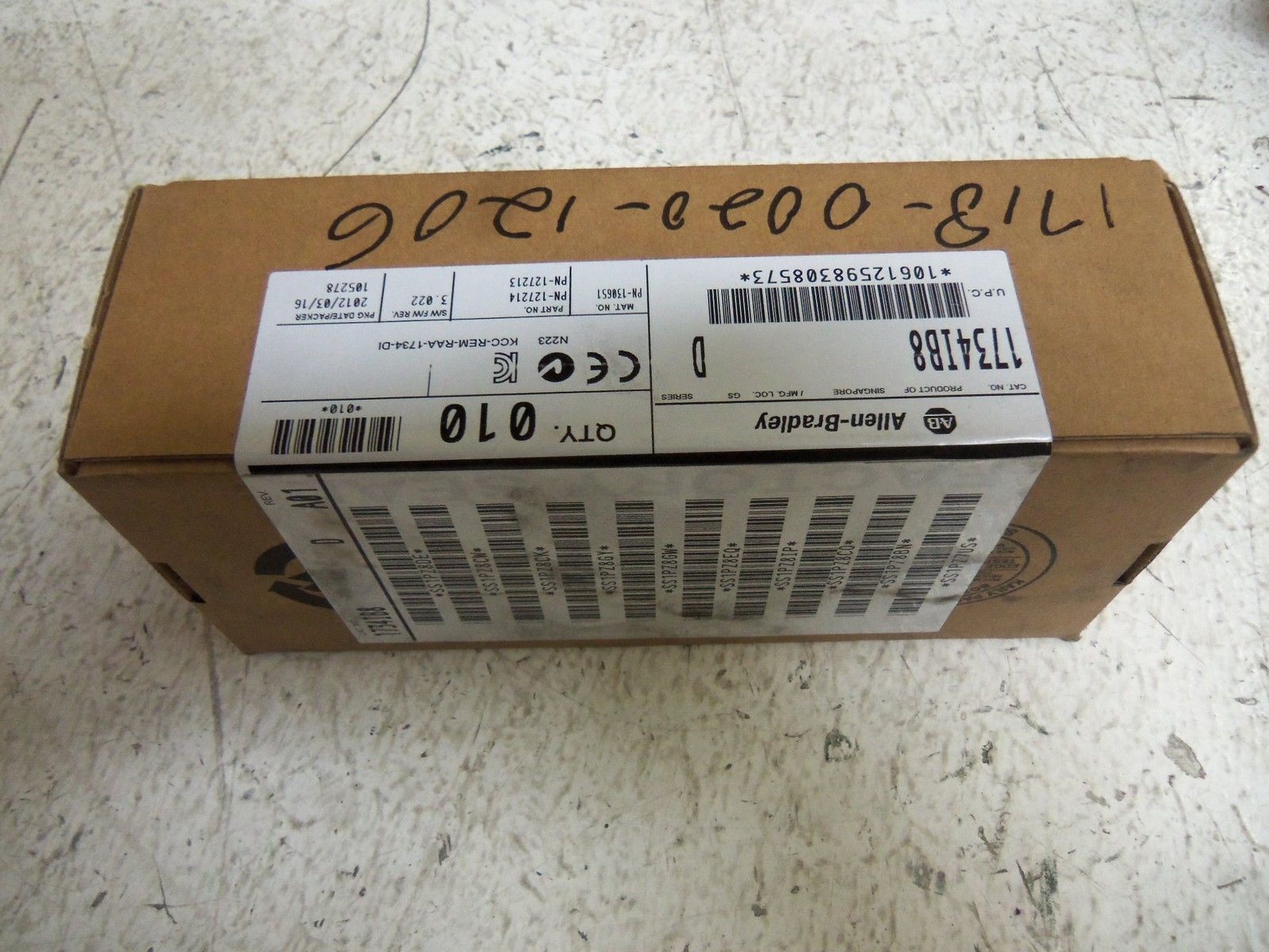 ALLEN BRADLEY 1734-IB8 SER. D F/W 3.022 (PKG OF 10) DATE: 2012 *FACTORY SEALED*