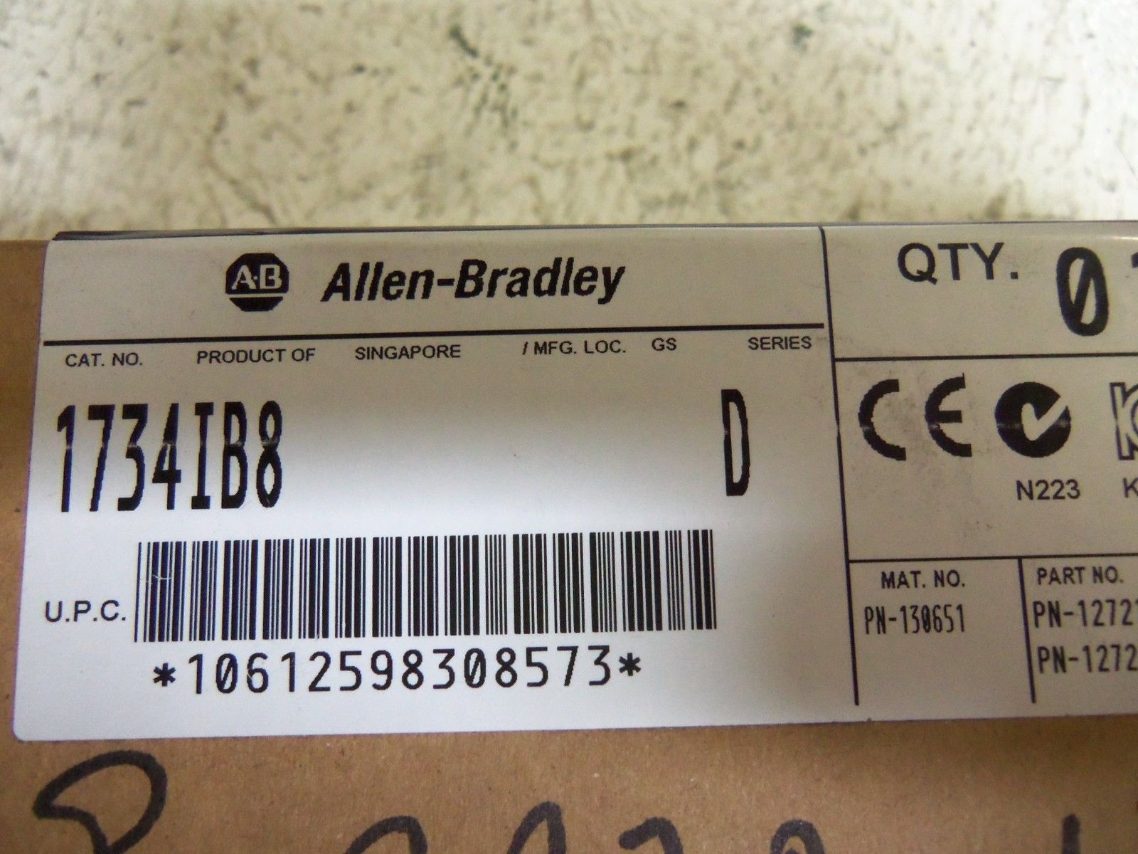 ALLEN BRADLEY 1734-IB8 SER. D F/W 3.022 (PKG OF 10) DATE: 2012 *FACTORY SEALED*