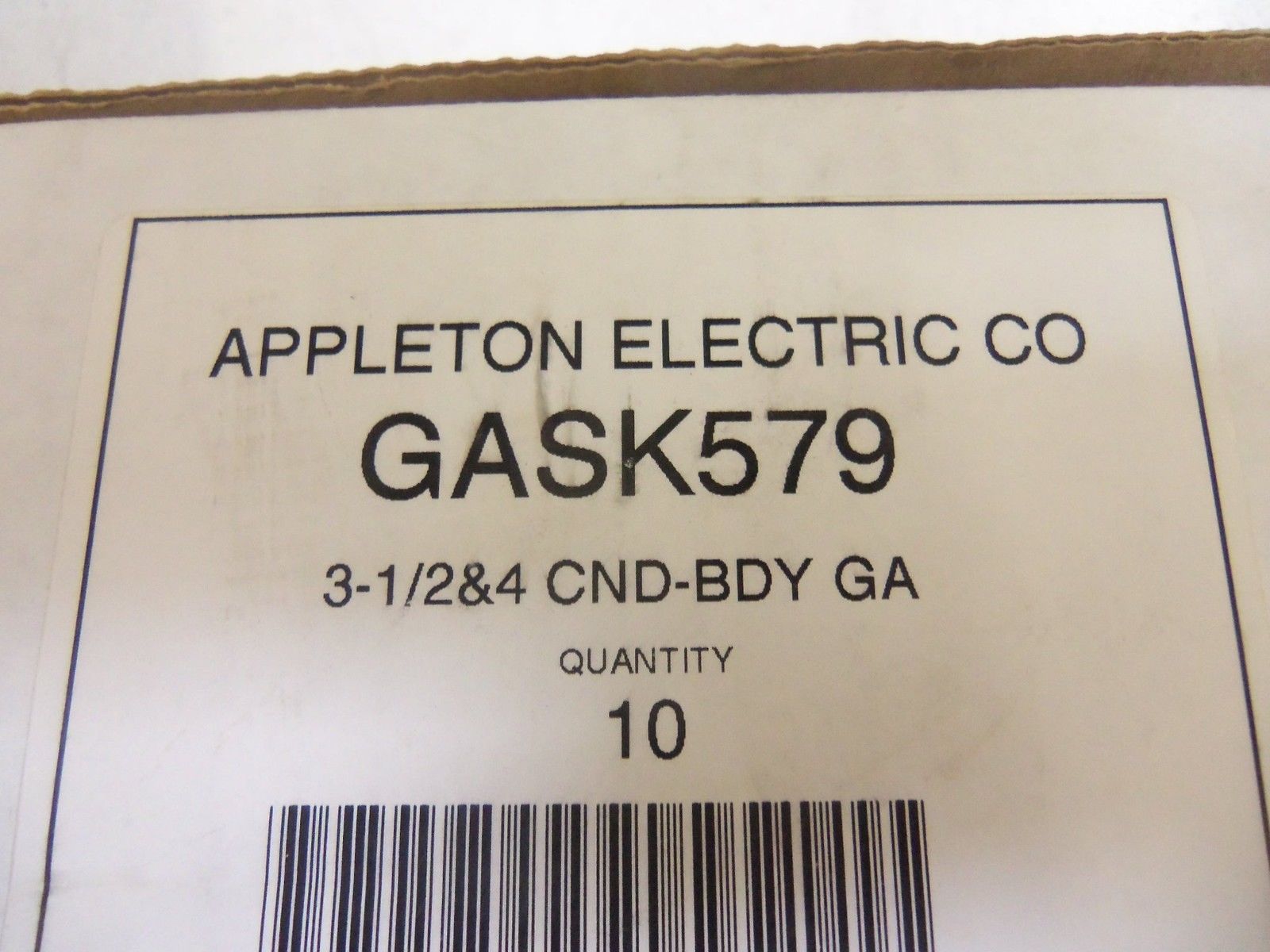 LOT OF 10 APPLETON GASK579 GASKET *NEW IN BOX*