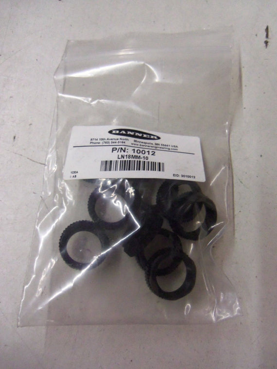 LOT OF 10 BANNER ENGINEERING LN18MM-10 *NEW IN BAG*