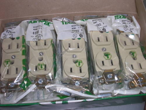 BRYANT 8200-I IVORY RECEPTACLE *NEW IN FACTORY BAG*