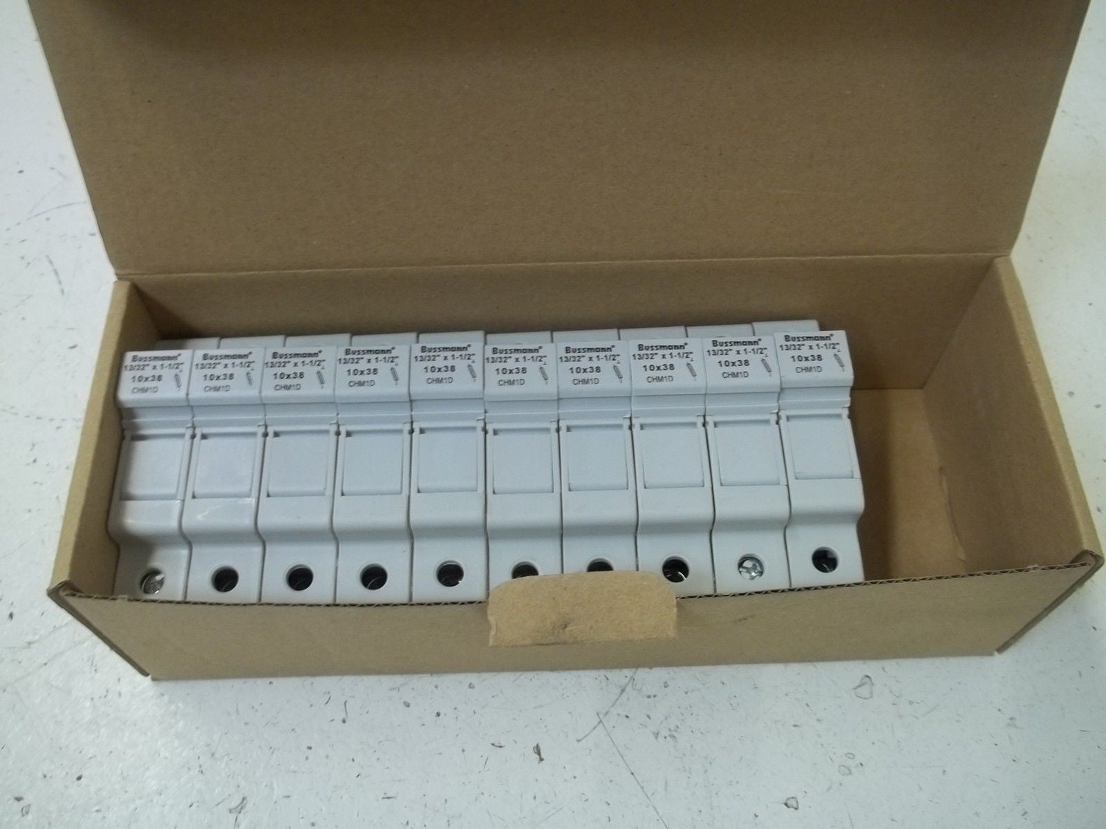 LOT OF 10 BUSSMAN CHM1D INDUSTRIAL FUSE HOLDER *NEW IN BOX*