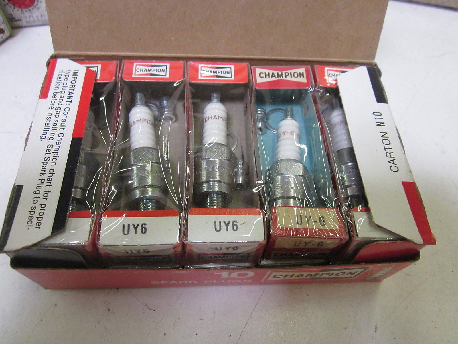 LOT OF 10 CHAMPION UY6 *NEW IN BOX*
