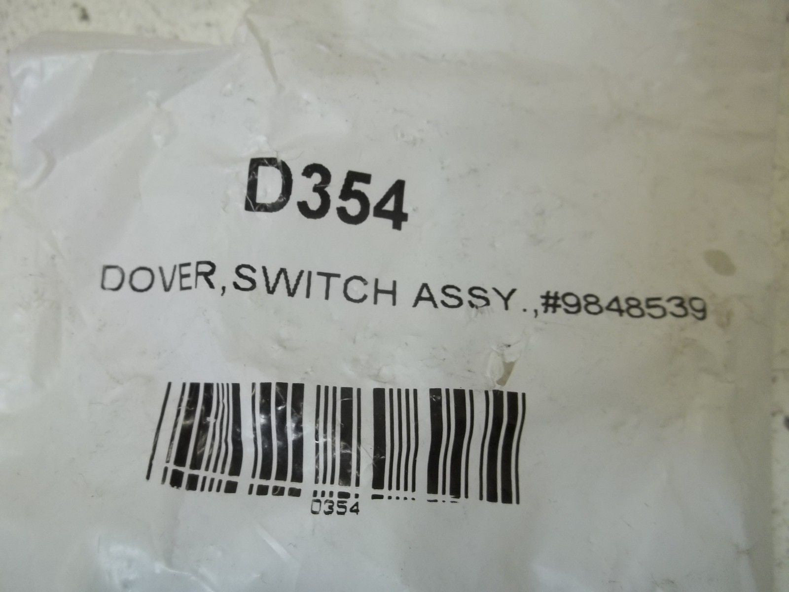 LOT OF 10 D354 DOVER, SWITCH ASSY. *NEW IN A FACTORY BAG*