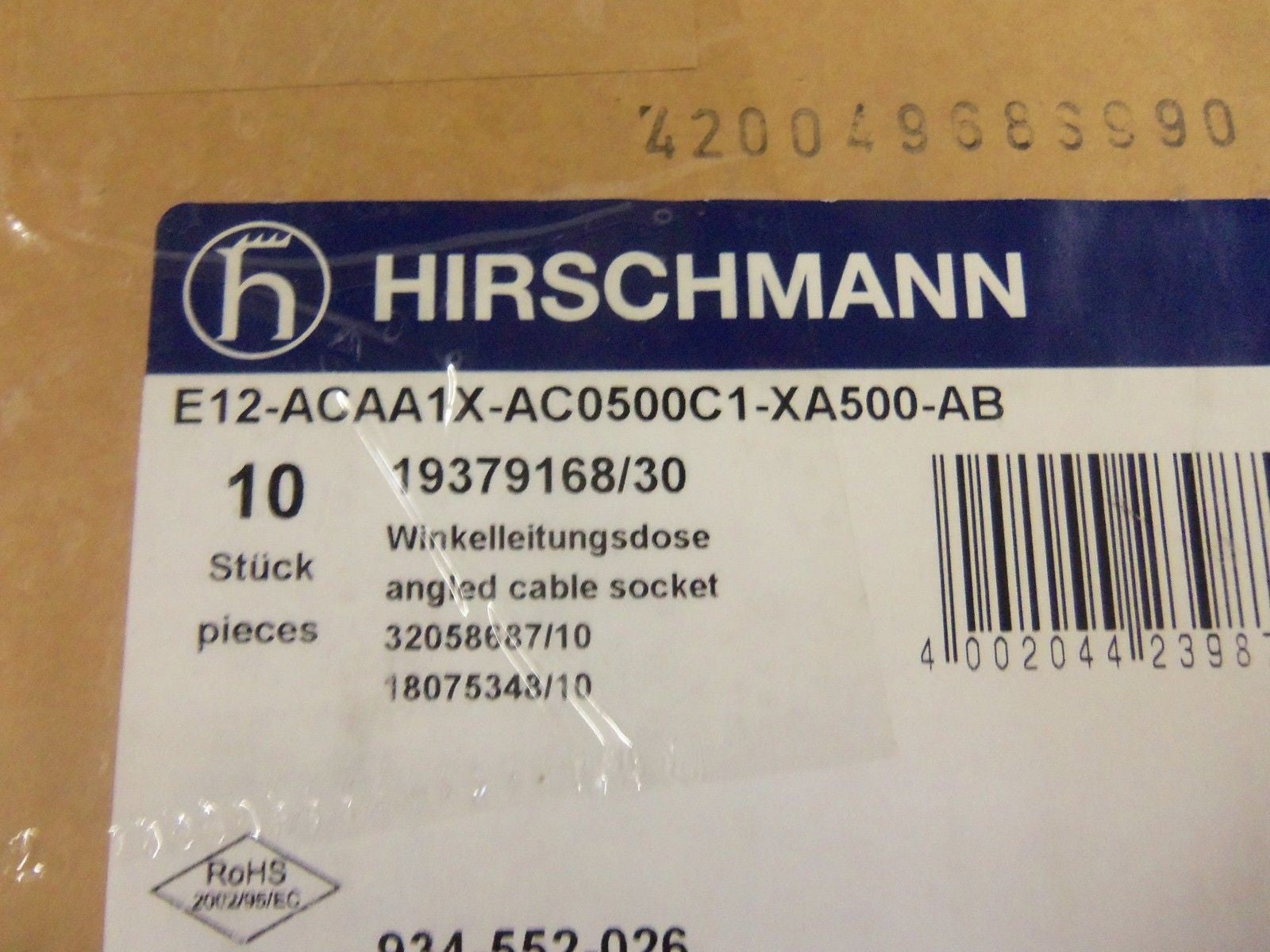 LOT OF 10 HIRSCHMANN E12-ACAA1X-AC0500C1-XA500-AB *NEW IN BOX*