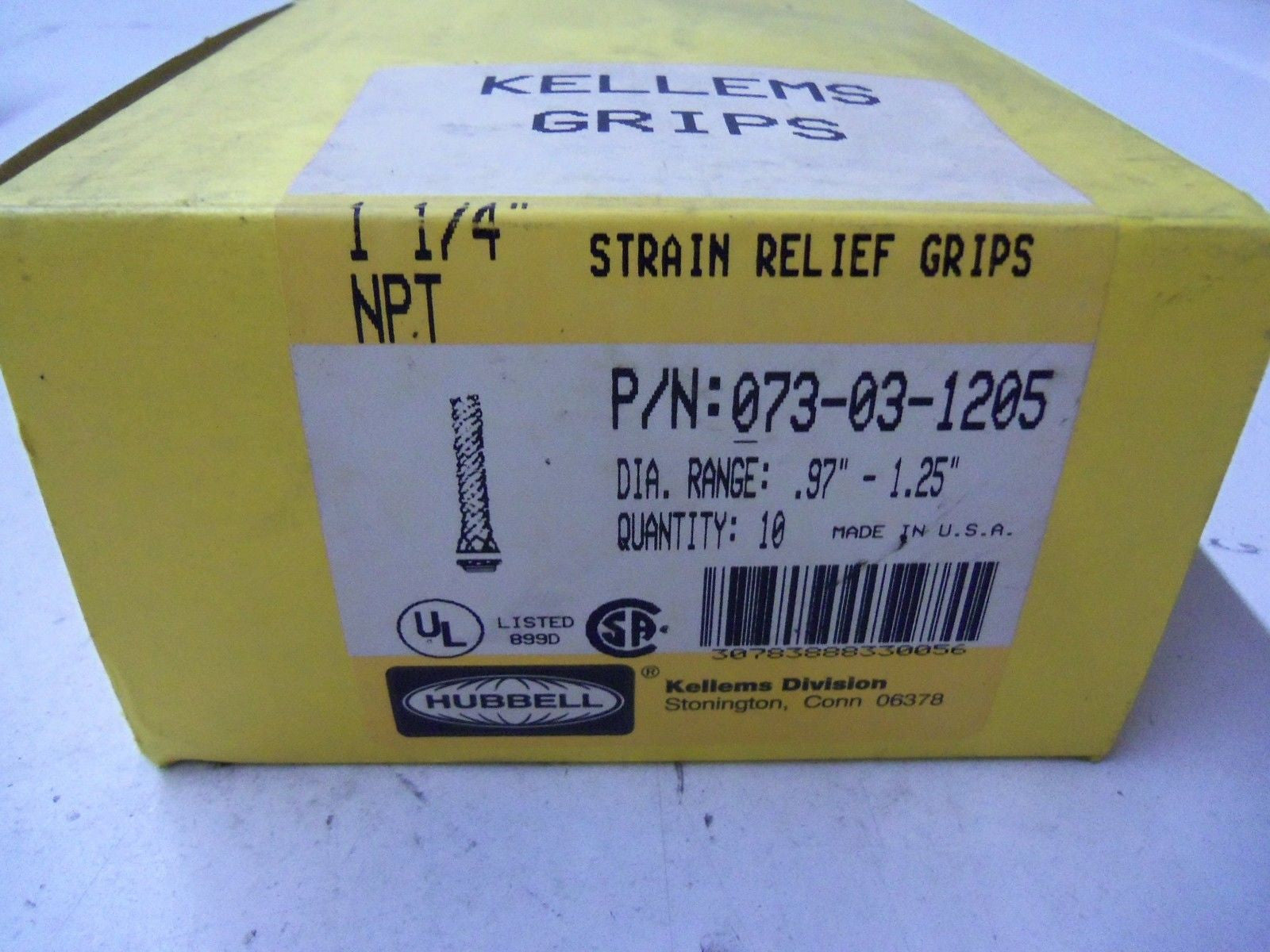 LOT OF 10 HUBBELL 073-03-1205 *FACTORY SEALED*