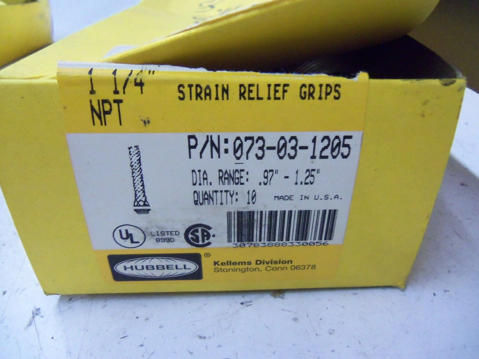 LOT OF 10 HUBBELL 073-03-1205 *NEW IN BOX*