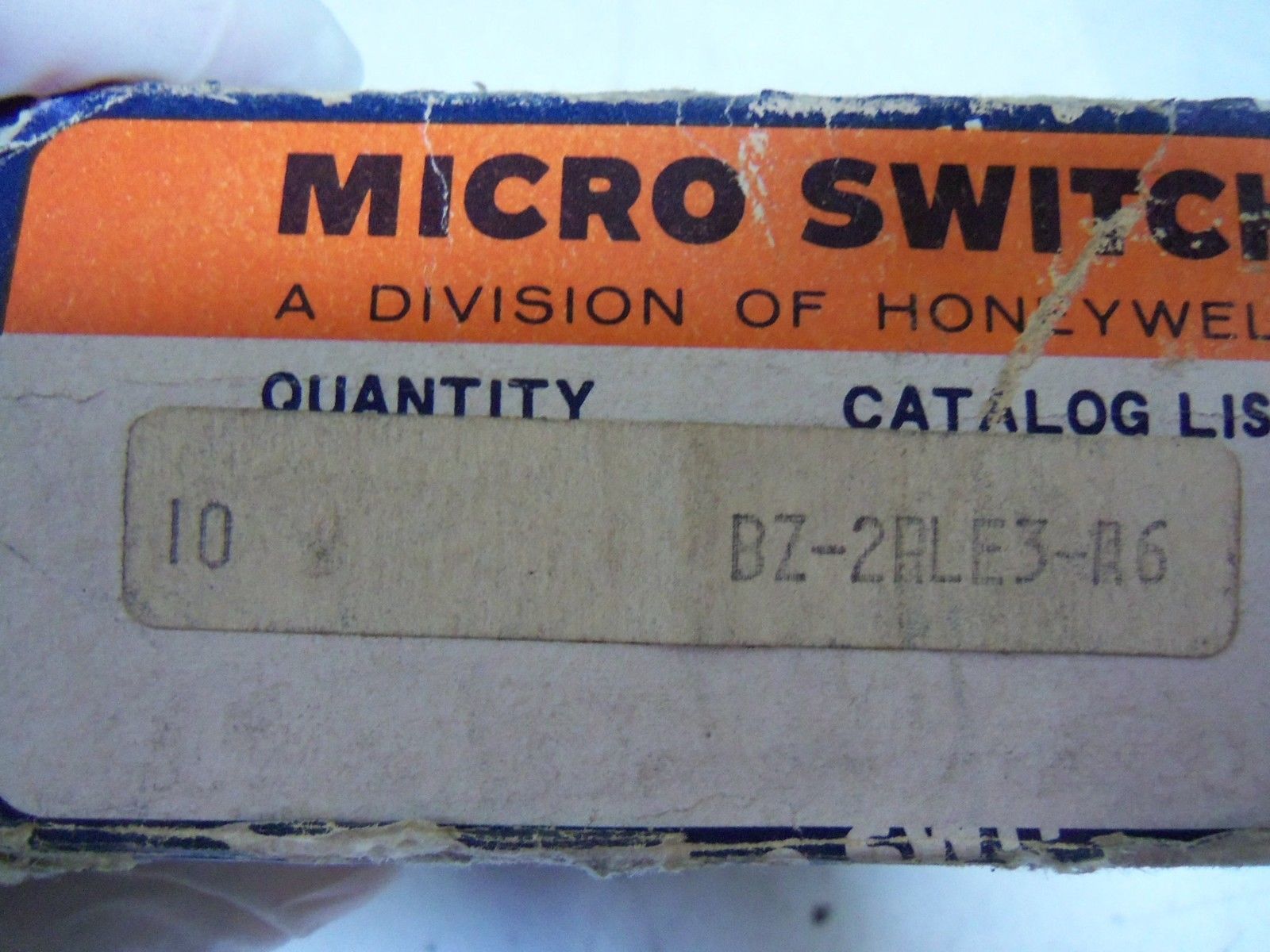 LOT OF 10 MICROSWITCH BZ-2ALE3-A6 *NEW IN BOX*