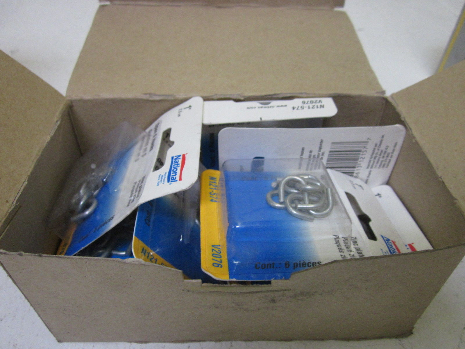 LOT OF 10 NATIONAL N121-574 OPEN S HOOKS *NEW IN BOX*