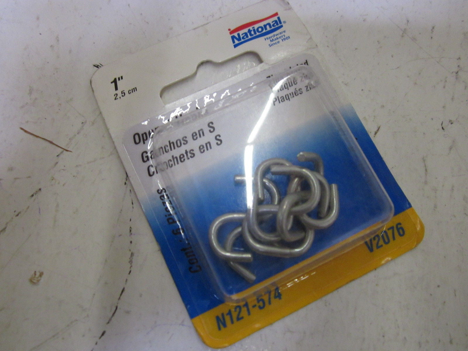 LOT OF 10 NATIONAL N121-574 OPEN S HOOKS *NEW IN BOX*