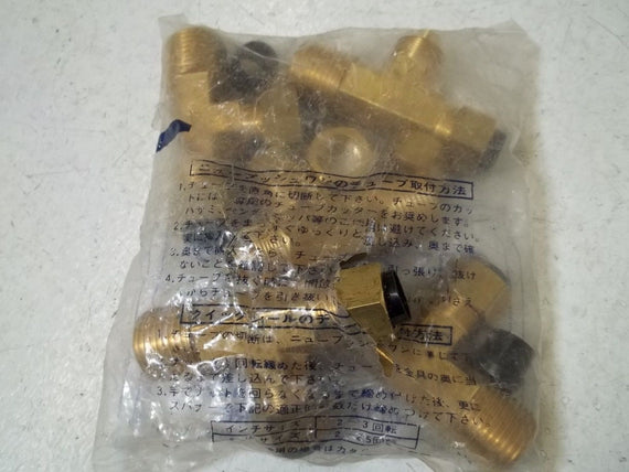 LOT OF 10 NITTA MOORE ST1N1/2-NPT1/2 FITTING *NEW IN A FACTORY BAG*