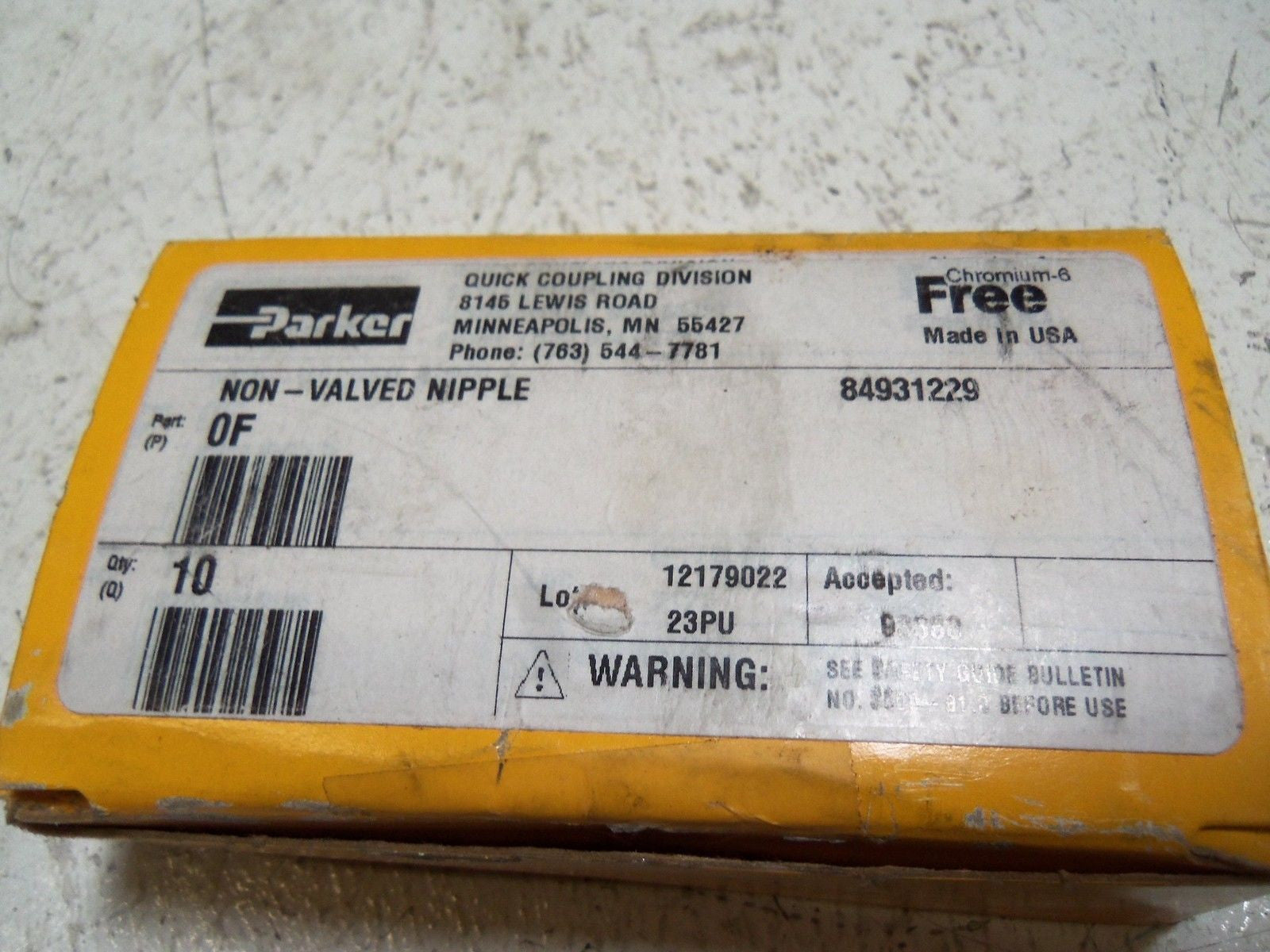 LOT OF 10 PARKER 84931229 *NEW IN BOX*