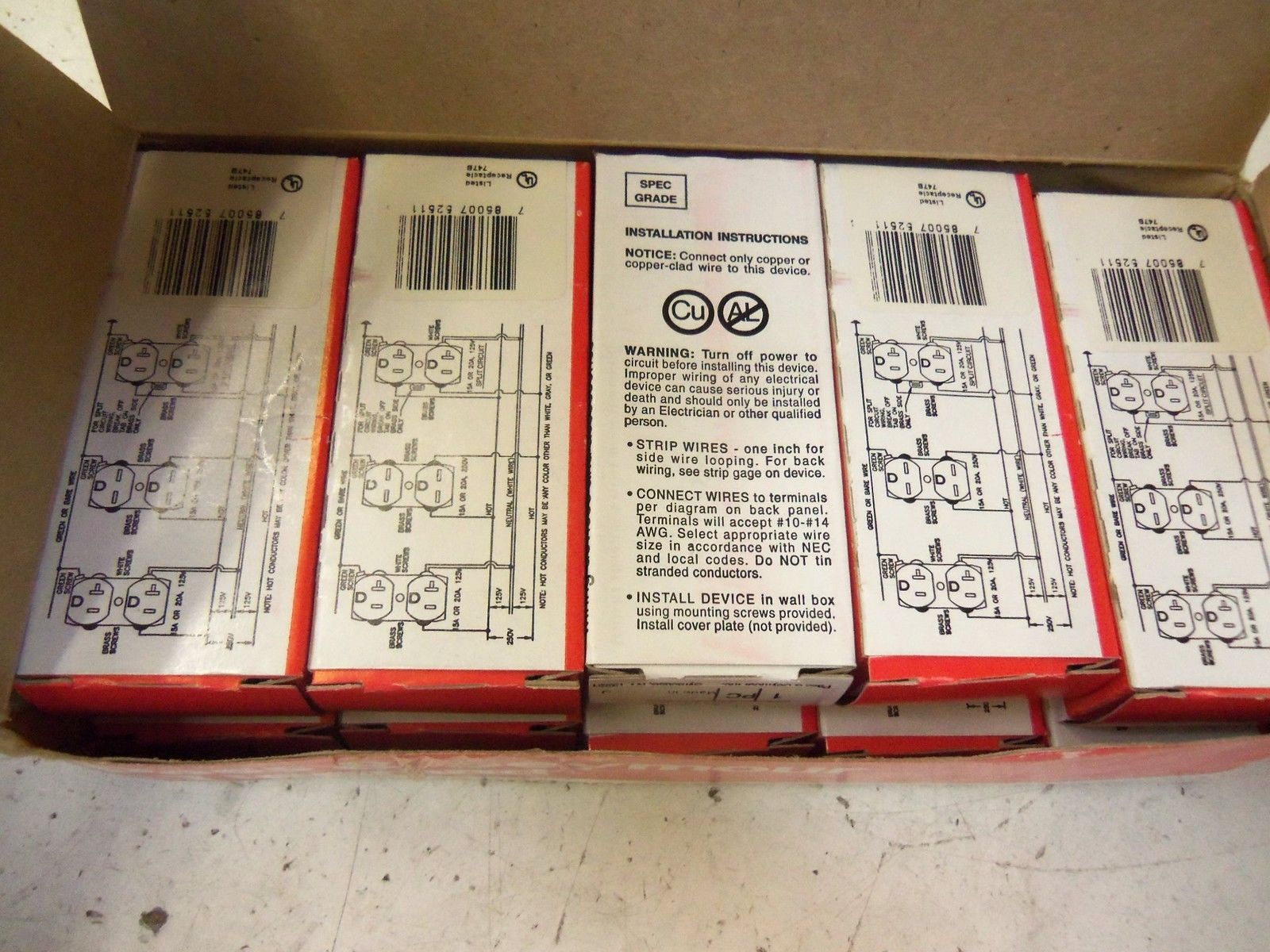 LOT OF 10 PASS & SEYMOUR LEGRAND 5251-I *NEW IN BOX*