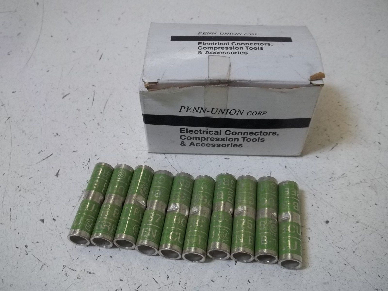 LOT OF 10 PENN-UNION BCU-1 CONDUCTOR RANGE 1STR. DIE TOOL GREEN *NEW IN BOX*
