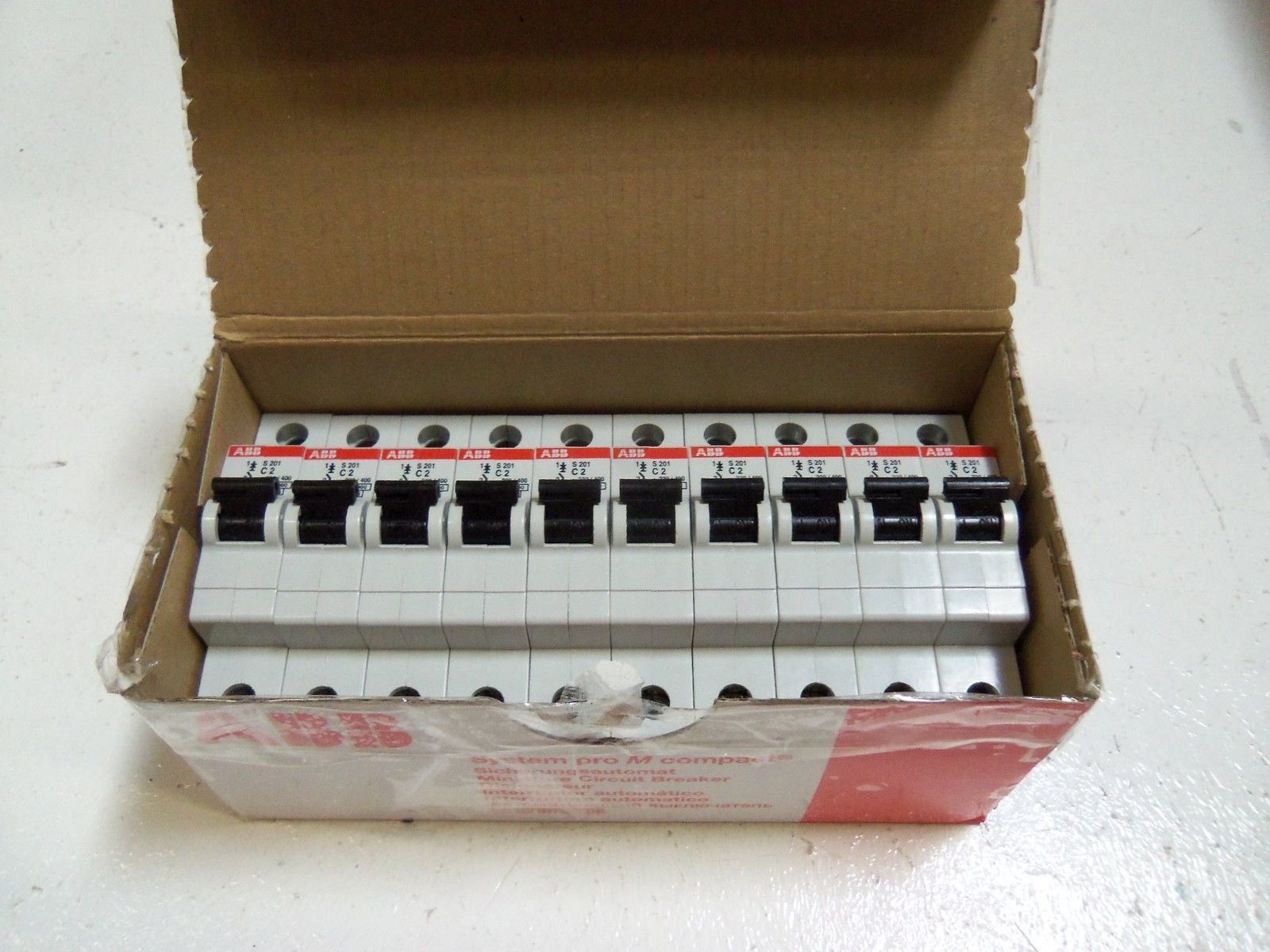 LOT OF 10 S201-C2 CIRCUIT BREAKERS *NEW IN BOX*