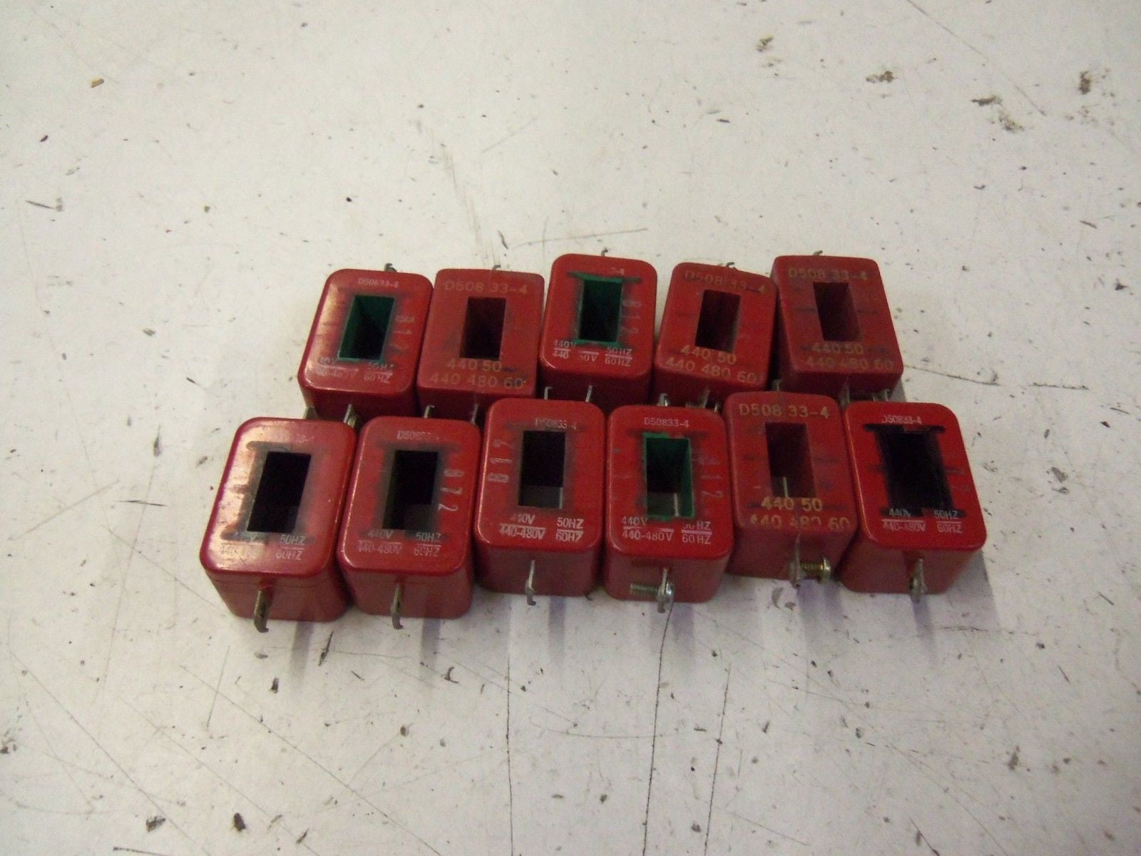 LOT OF 11 FURNAS COIL D50833-4 440V *USED*