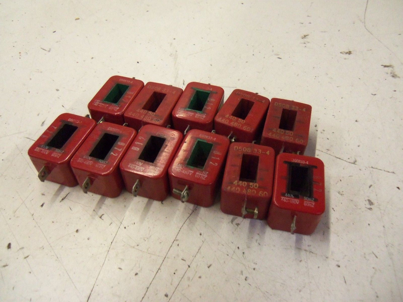 LOT OF 11 FURNAS COIL D50833-4 440V *USED*