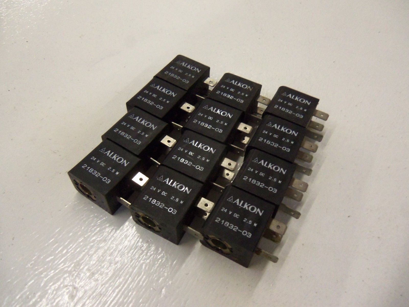LOT OF 12 ALKON 21832-03 24V *USED*