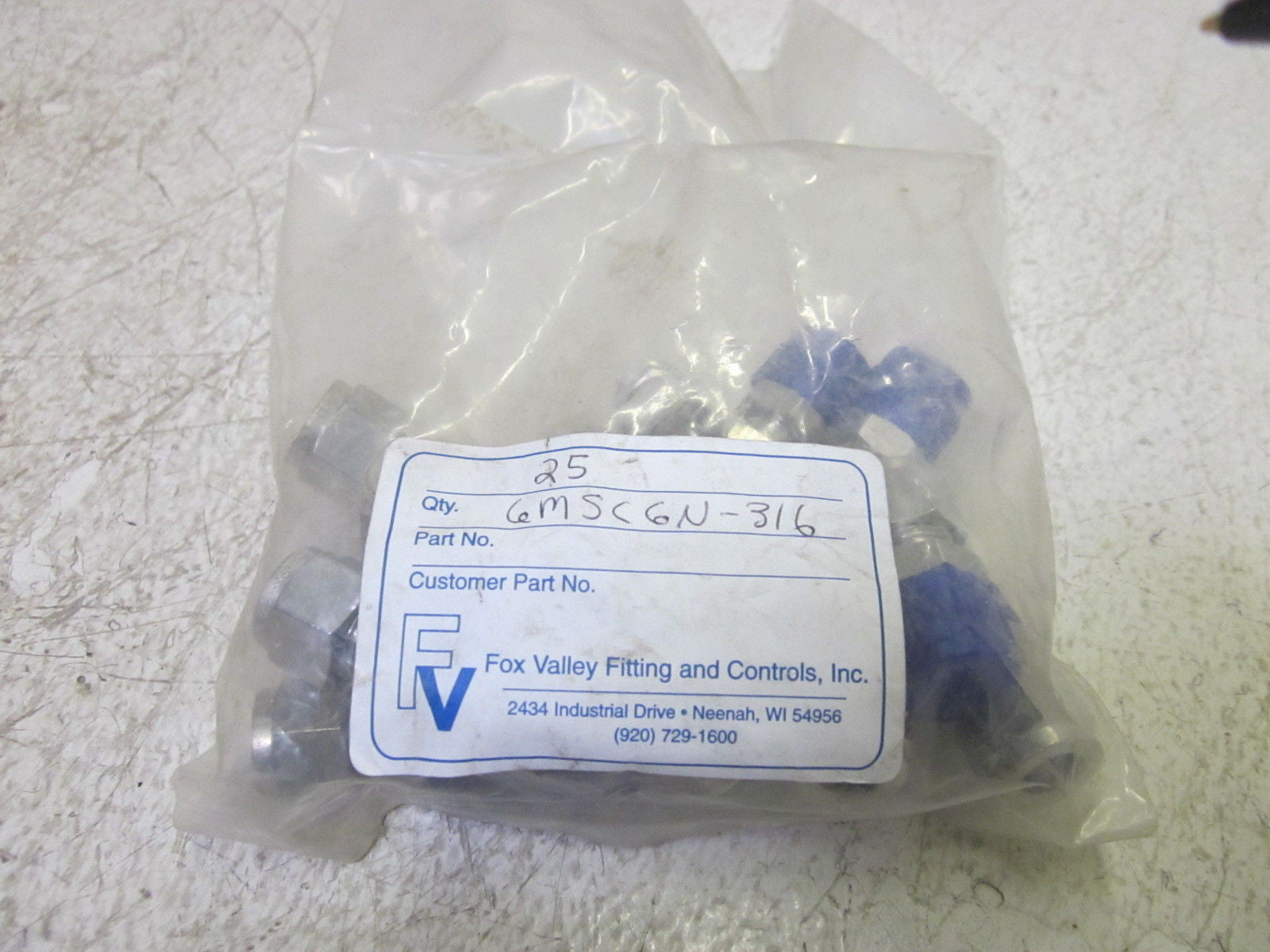 LOT OF 13 PARKER A-LOK 6MSC6N-316 STAINLEES STEEL TUBE FITTING *NEW OUT OF  BOX*