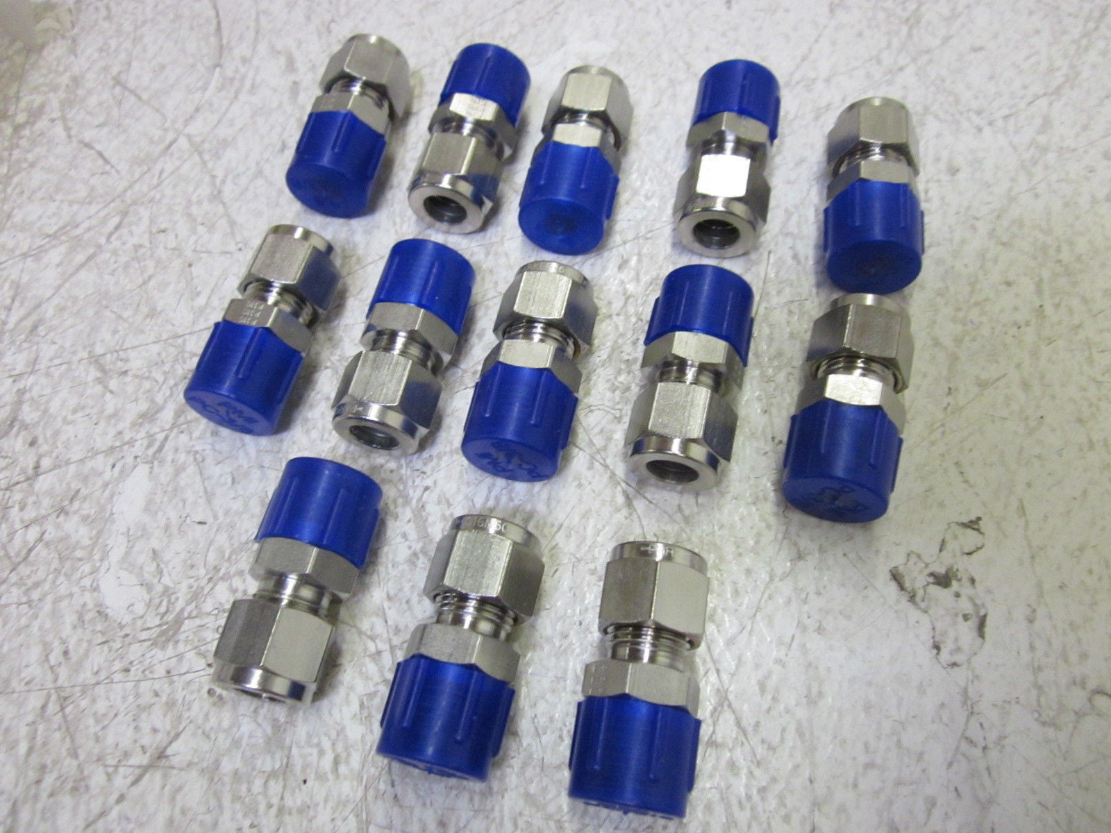 LOT OF 13 PARKER A-LOK 6MSC6N-316 STAINLEES STEEL TUBE FITTING *NEW OUT OF  BOX*
