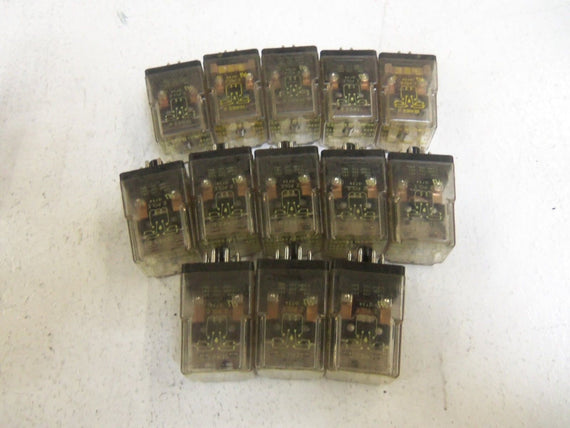 LOT OF 13 SQUARE D 8501-KP12 RELAY *USED*