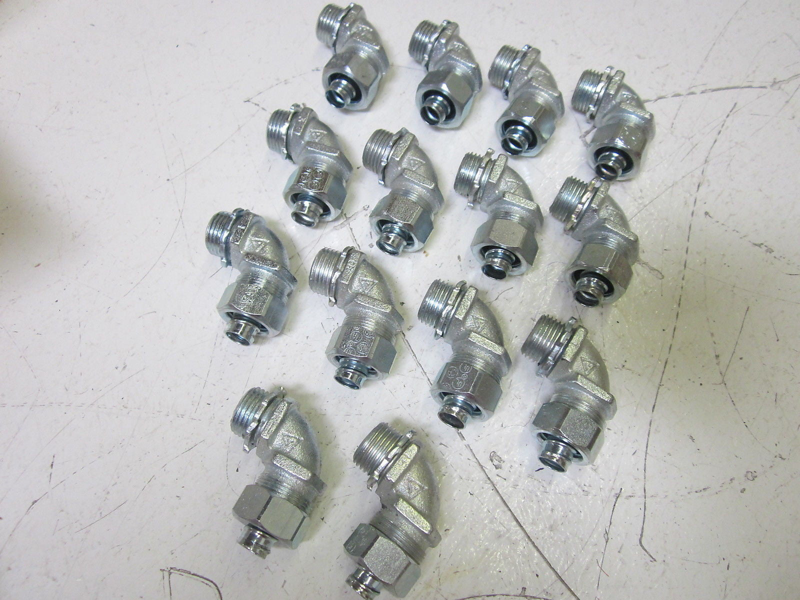 LOT OF 14 APPLETON ST-9038 SMALL IRON CONNECTOR 3/8" *NEW IN BOX*