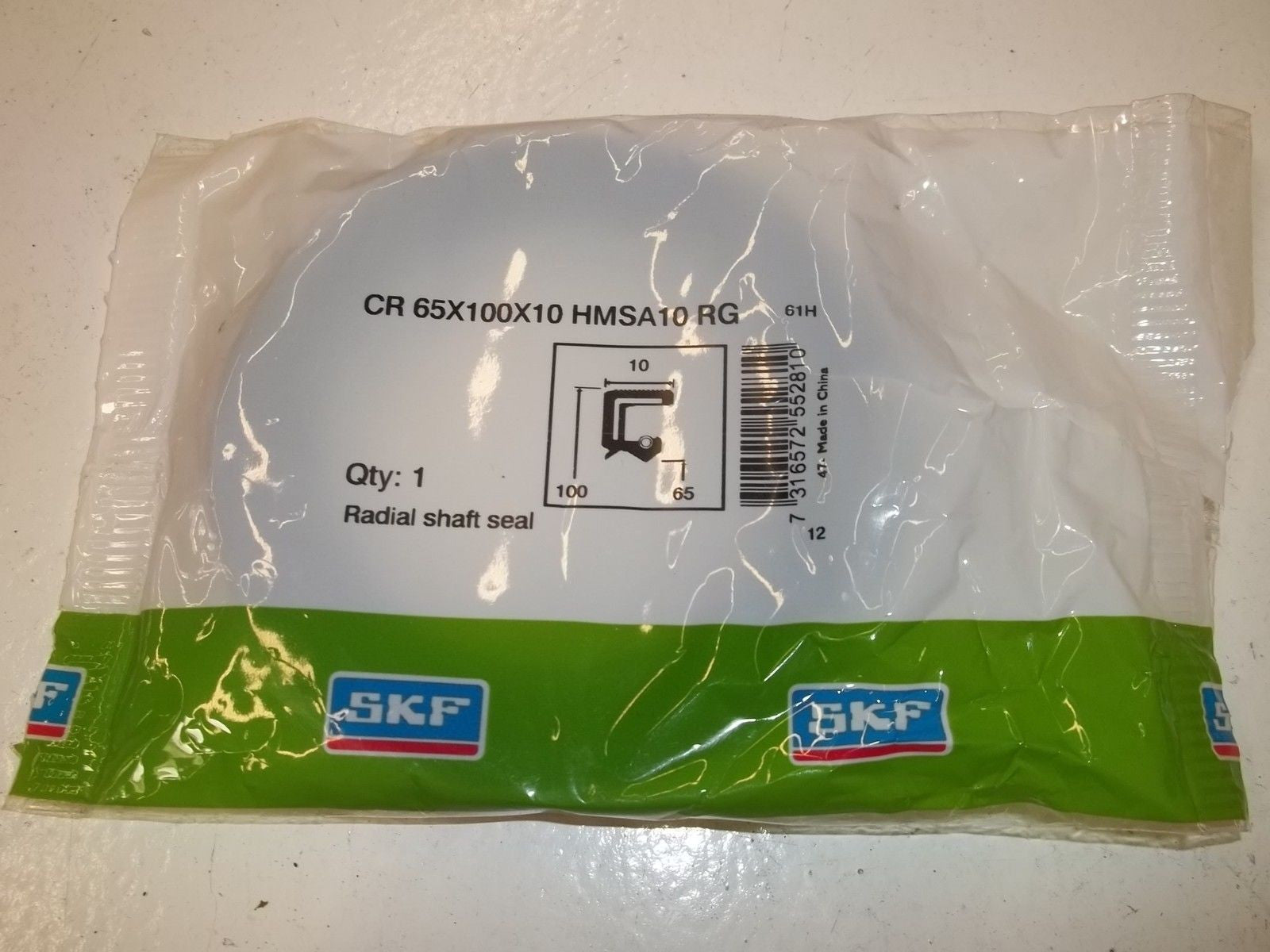 LOT OF 20 SKF CR65X100X10HMSA10RG *NEW IN A FACTORY BAG*