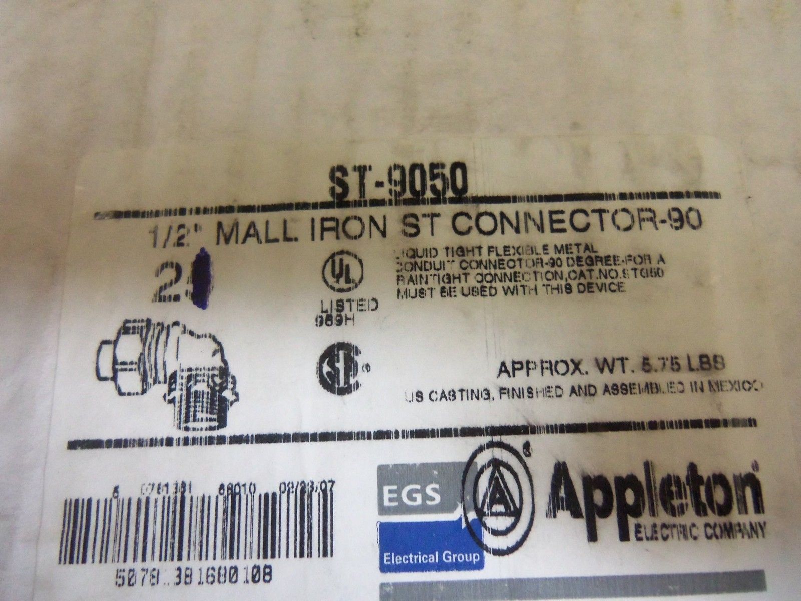 LOT OF 21 APPLETON ST-9050 *NEW IN BOX*