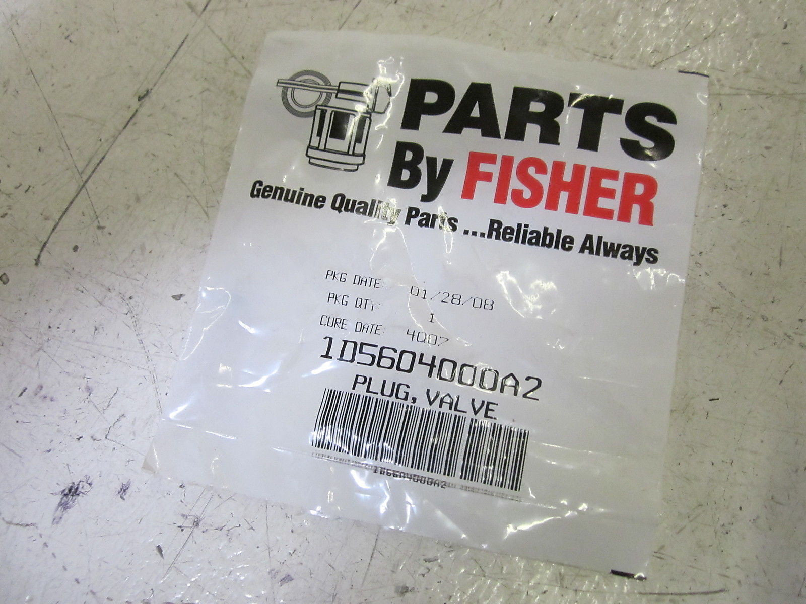 LOT OF 22 FISHER 1D5604000A2 PLUG *NEW IN FACTORY BAG*