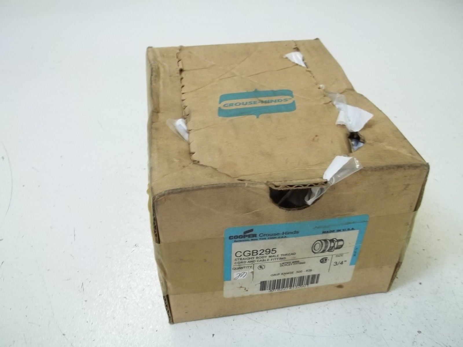 LOT OF 23 CROUSE-HINDS CGB295 STRAIGHT BODY MALE THREAD *NEW IN BOX*