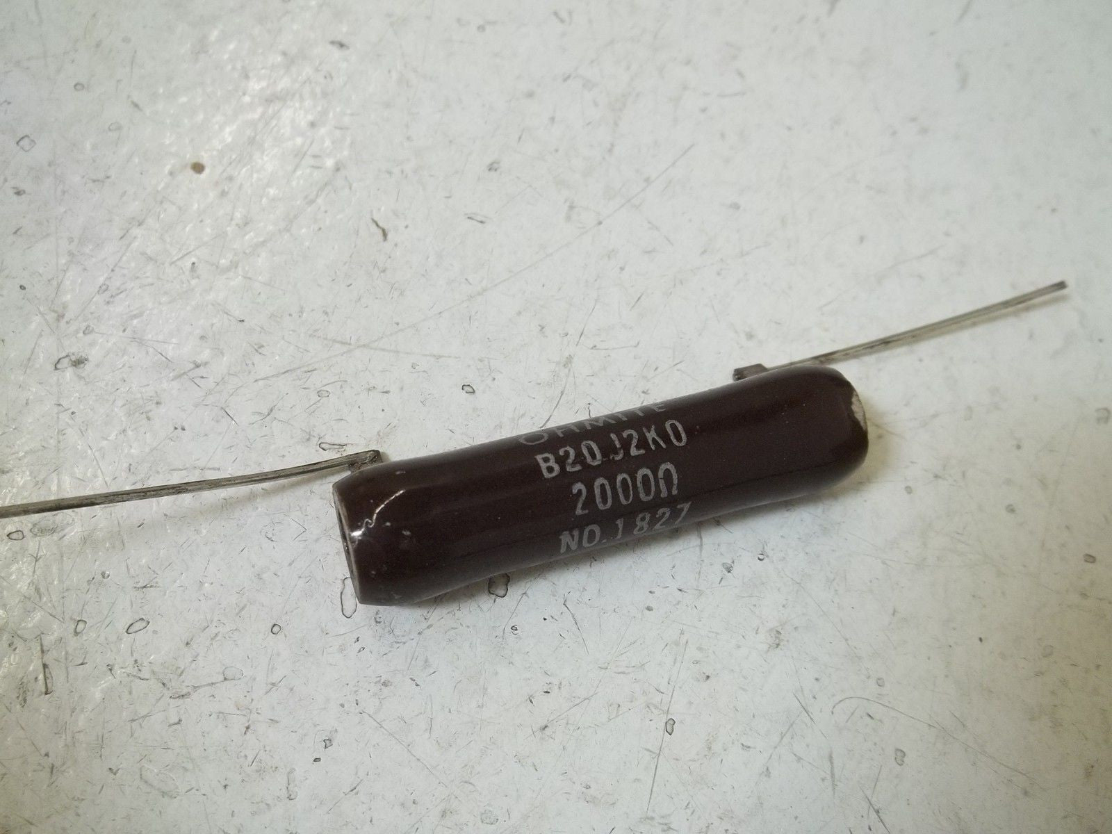 LOT OF 24 OHMITE B20J2K0 WIREWOUND RESISTOR 20WATT, 2K OHMS *NEW IN BOX*