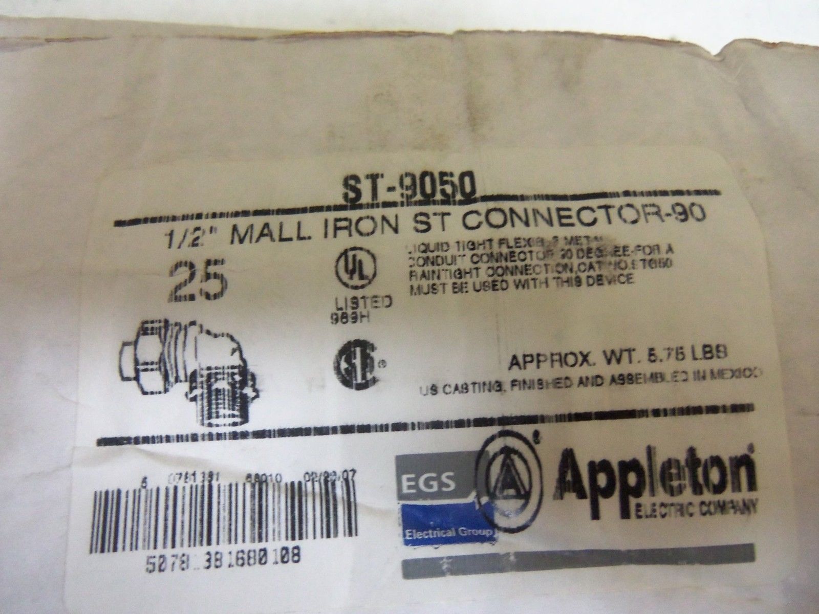 LOT OF 25 APPLETON ST-9050 CONDUIT *NEW IN BOX*