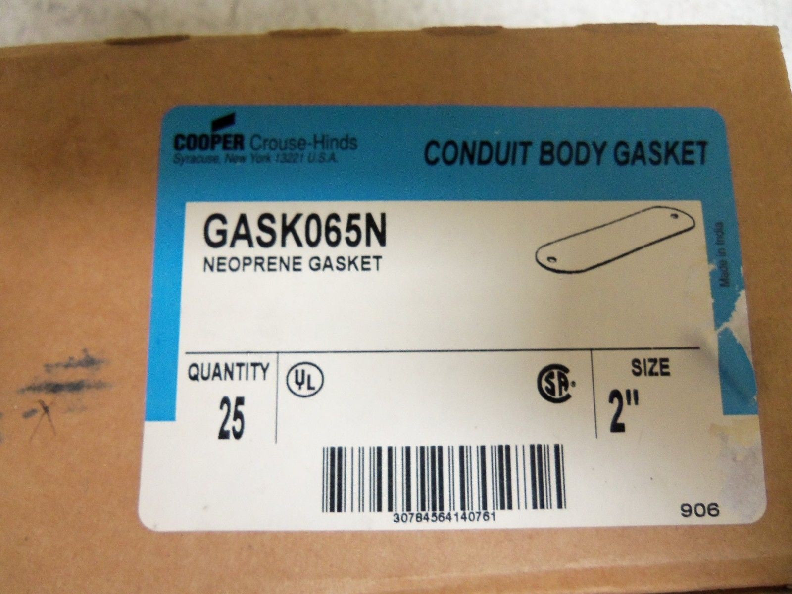LOT OF 25 CROUSE-HINDS GASK065N CONDUIT *NEW IN BOX*