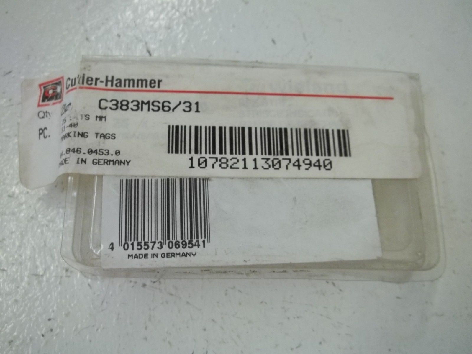 LOT OF 26 CUTLER-HAMMER C383MS6/31 MARK.TAG STRIPS 31-40*ORIGINAL PACKAGE*