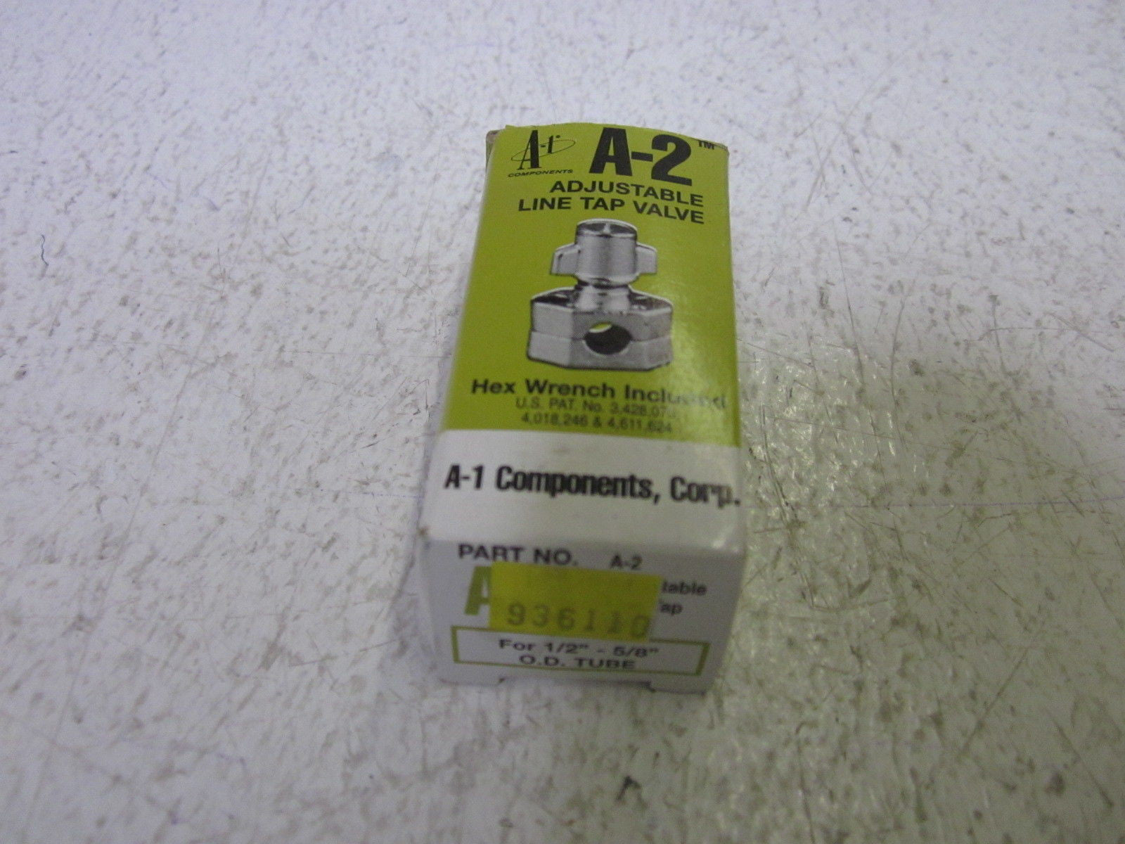 LOT OF 2 A-1 COMPONENTS A-2 ADJUSTABLE LINE TAP VALVE *NEW IN BOX*