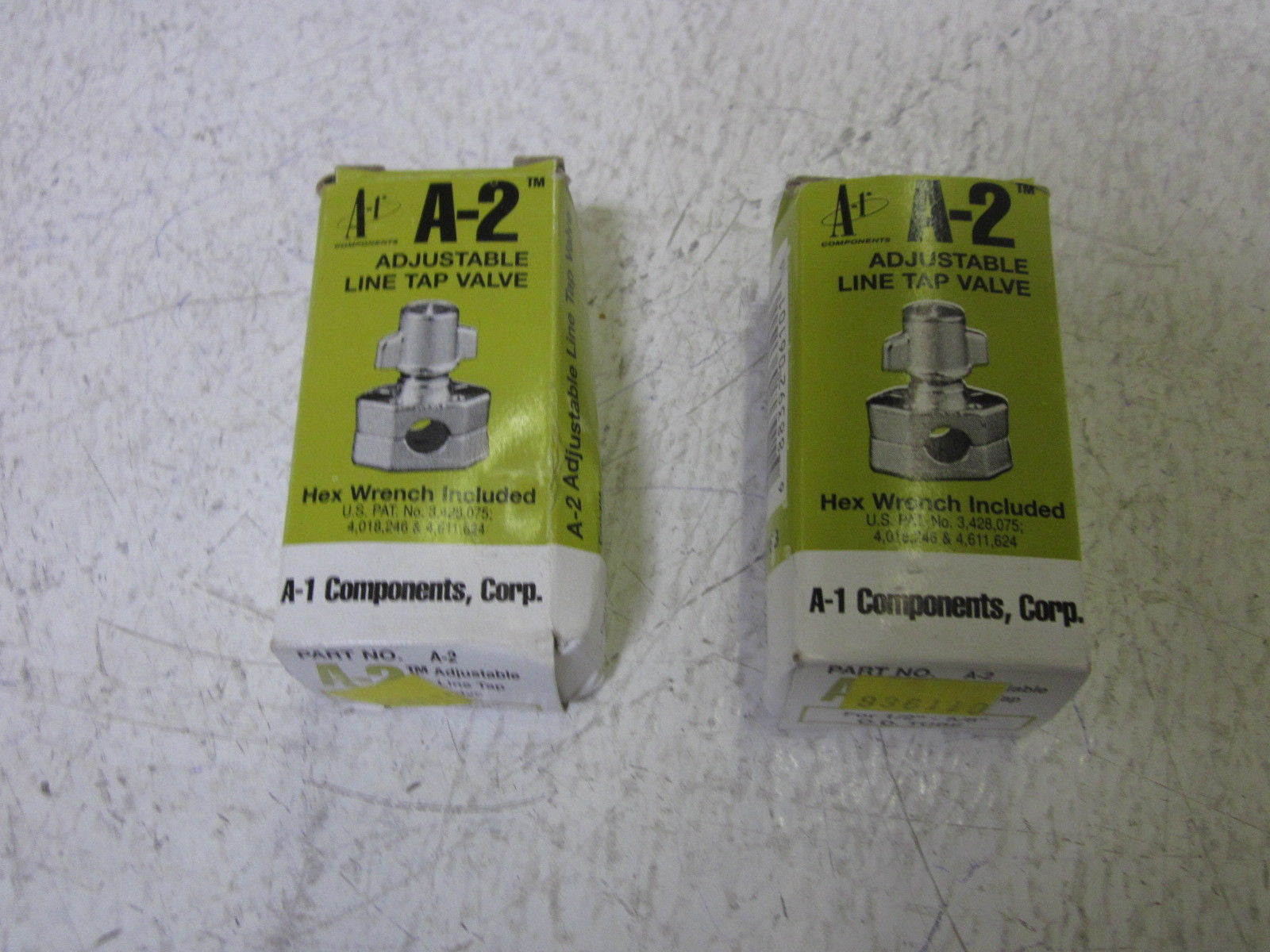 LOT OF 2 A-1 COMPONENTS A-2 ADJUSTABLE LINE TAP VALVE *NEW IN BOX*