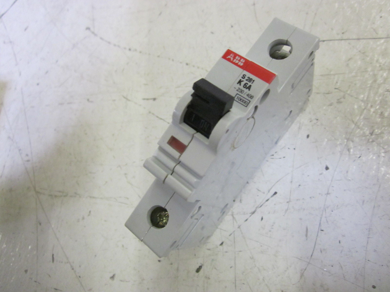 LOT OF 2 ABB S281-K6A CIRCUIT BREAKER 1P 277/480VAC *USED*