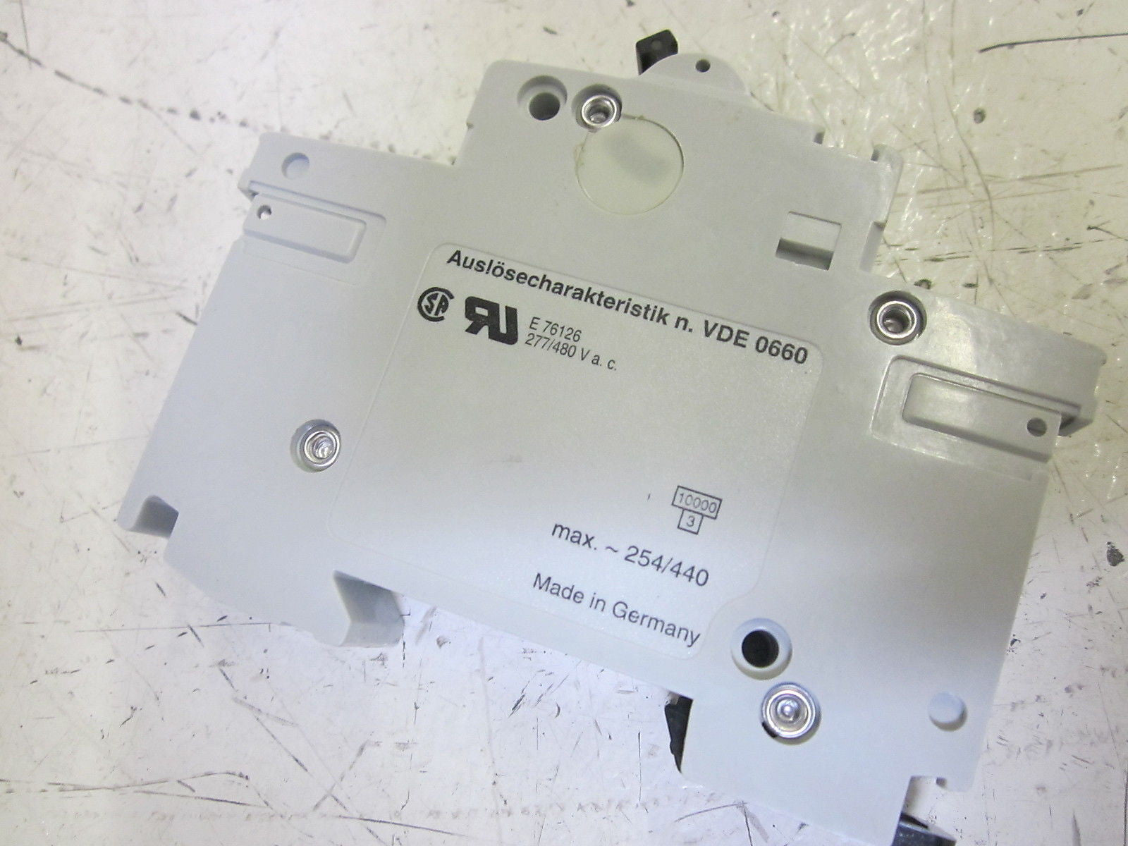 LOT OF 2 ABB S281-K6A CIRCUIT BREAKER 1P 277/480VAC *USED*