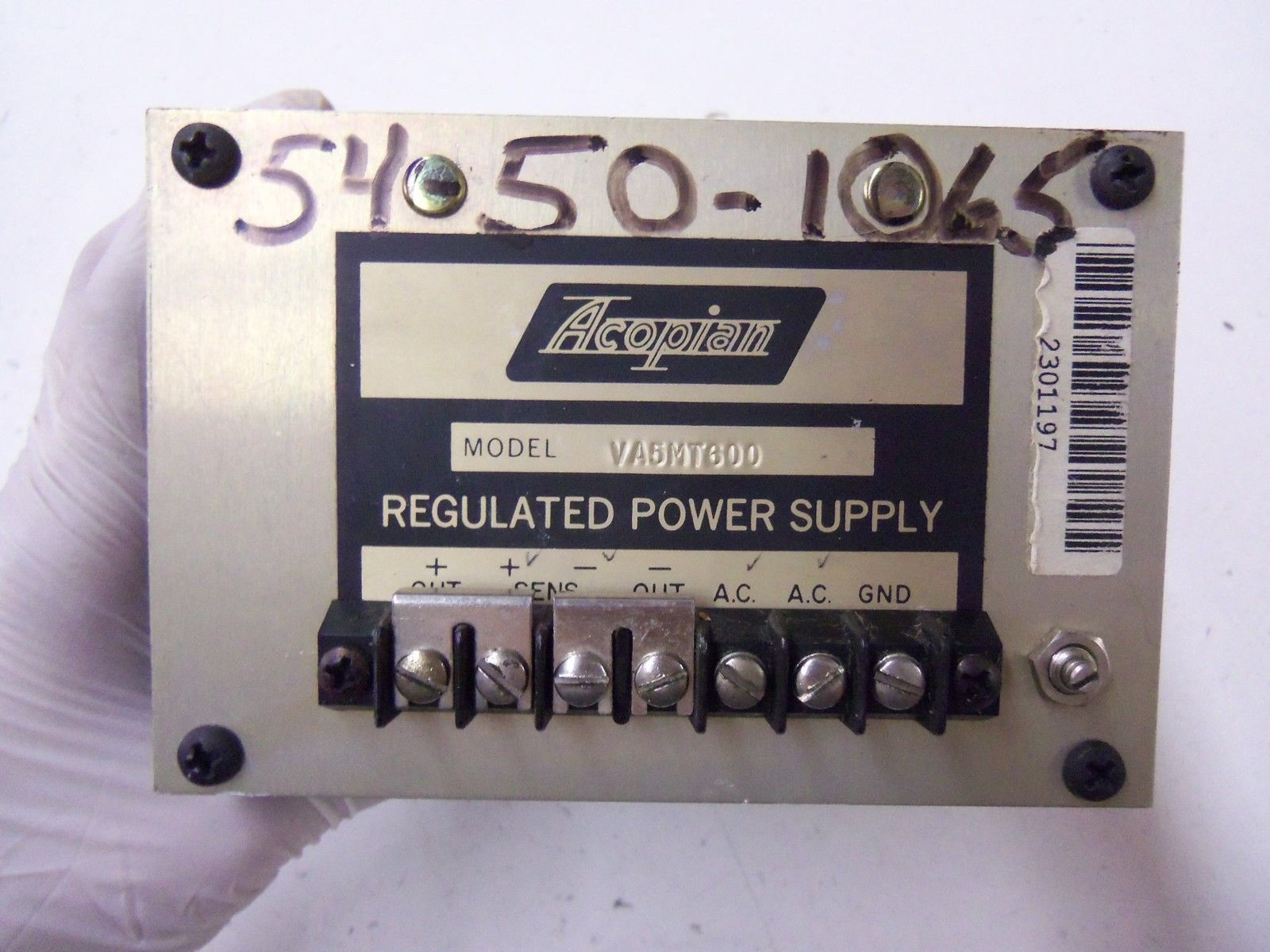 LOT OF 2 ACOPIAN VA5MT600 *USED*