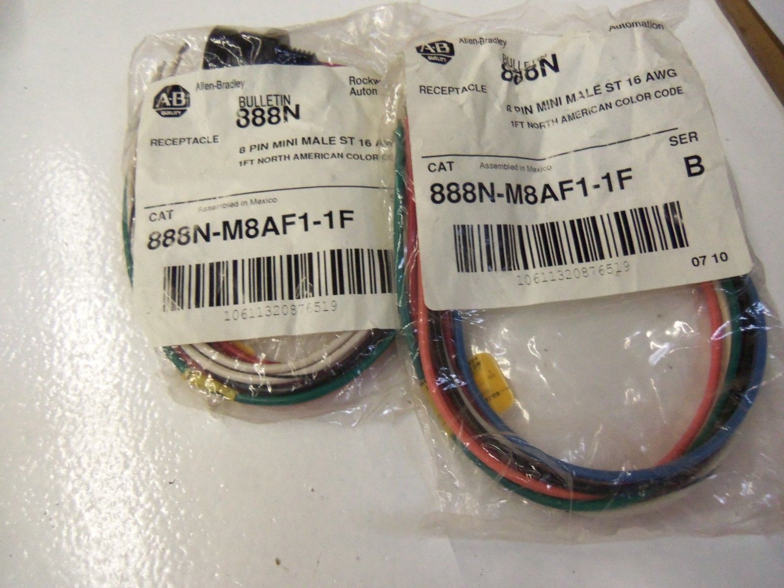 LOT OF 2 ALLEN BRADLEY 888N-M8AF1-1F SERIES B *NEW IN BAG*