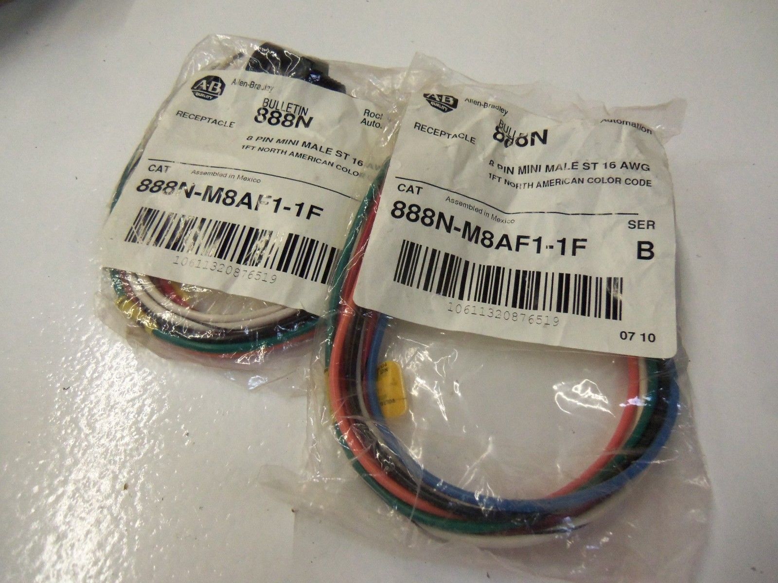 LOT OF 2 ALLEN BRADLEY 888N-M8AF1-1F SERIES B *NEW IN BAG*