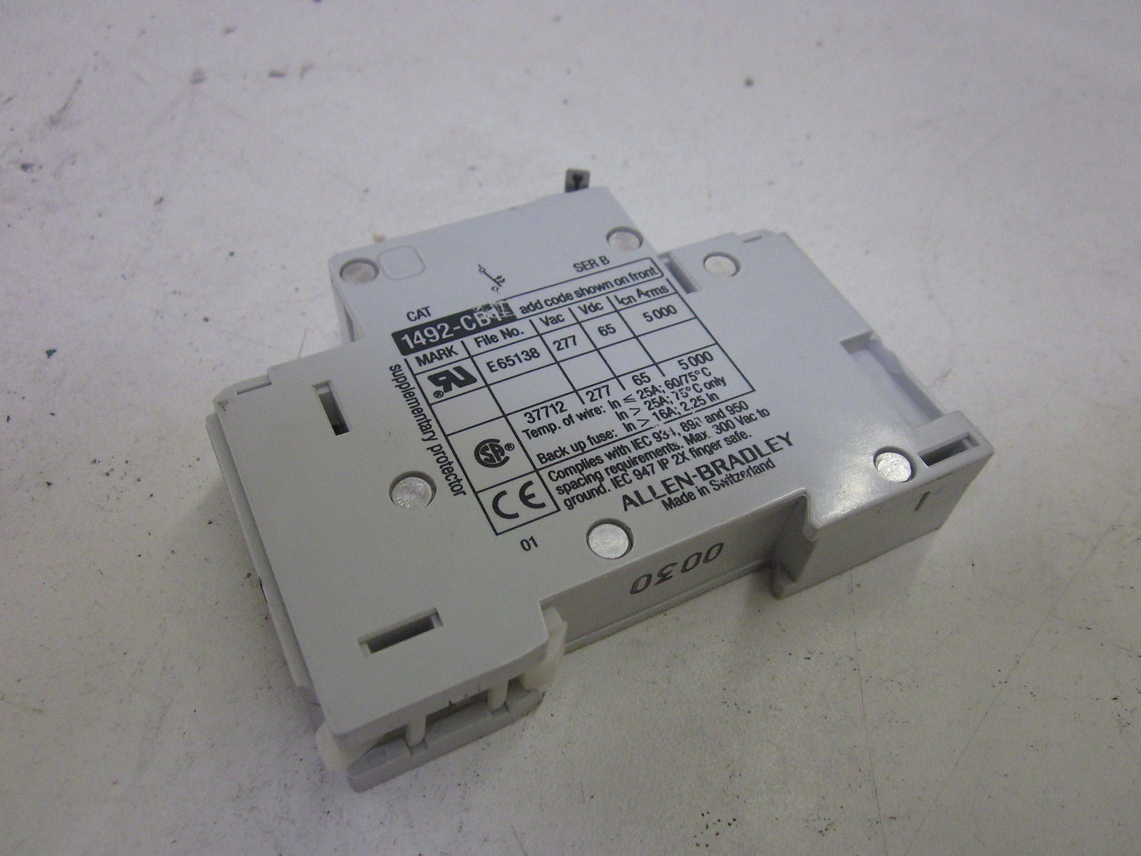 ALLEN BRADLEY 1492-CB1G500 SER. B CIRCUIT BREAKER 50A *NEW NO BOX*