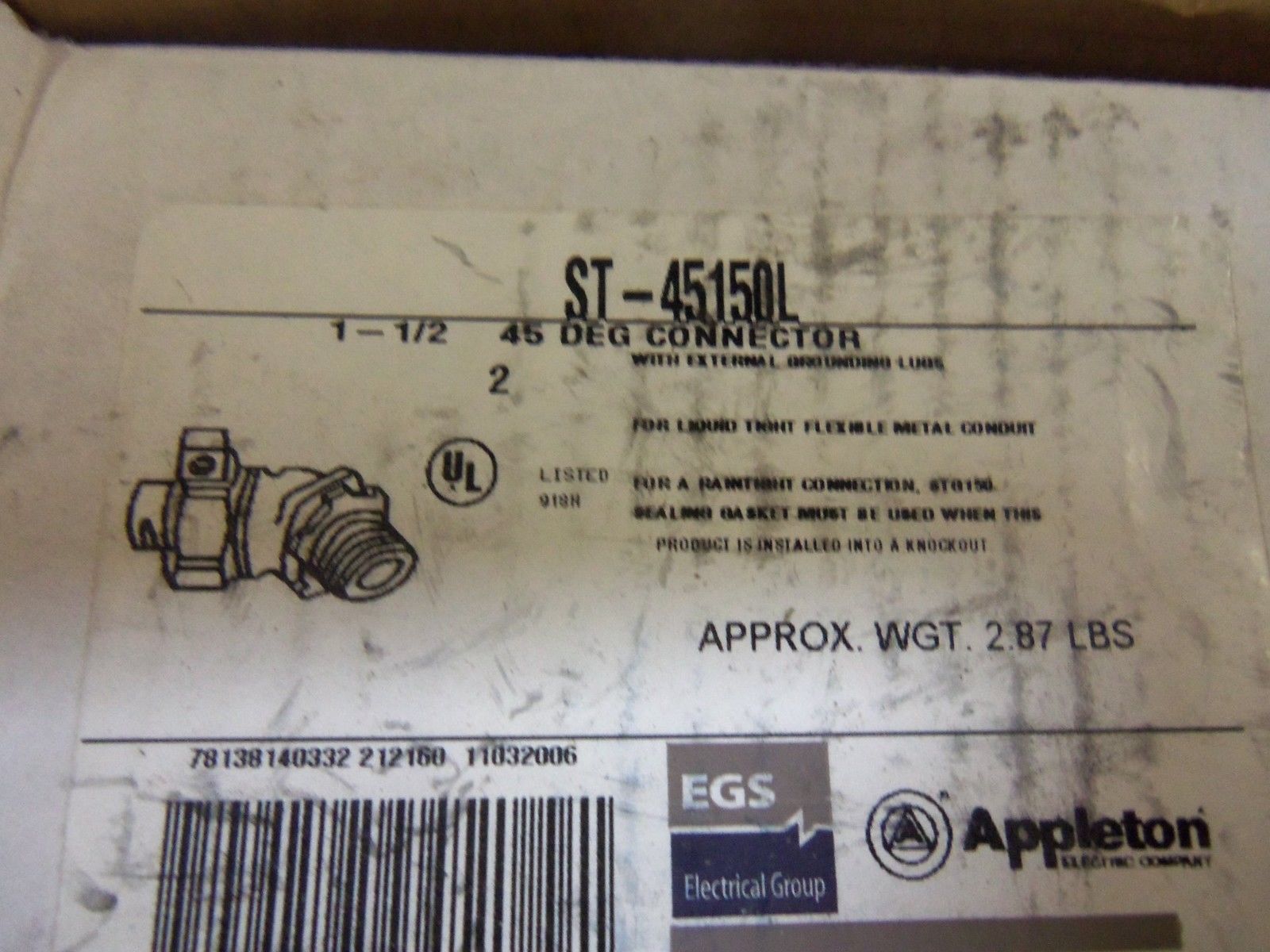 LOT OF 2 APPLETON ST-45150L CONDUIT *NEW IN BOX*