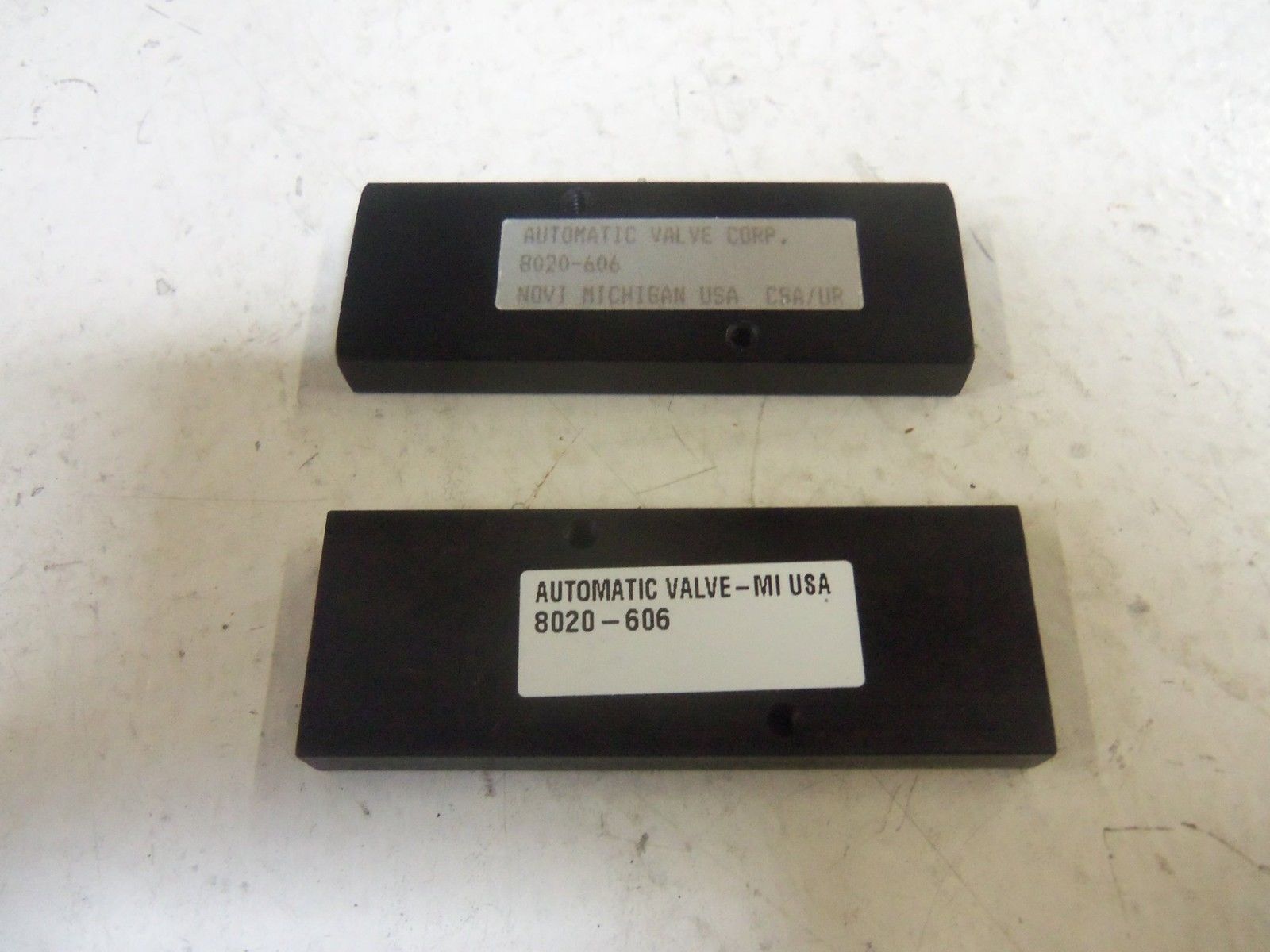 LOT OF 2 AUTOMATIC VALVE 8020-606 *NEW NO BOX*