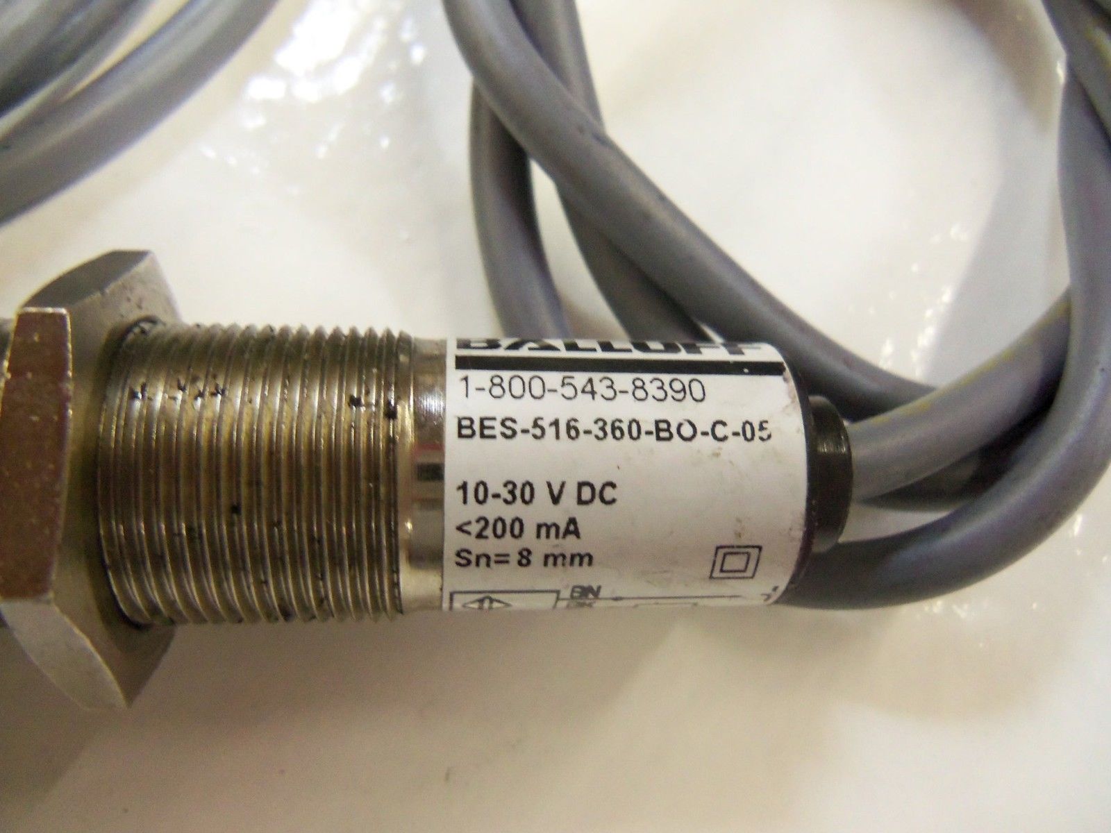 LOT OF 2 BALLUFF BES-516-360-BO-C-05 *USED*