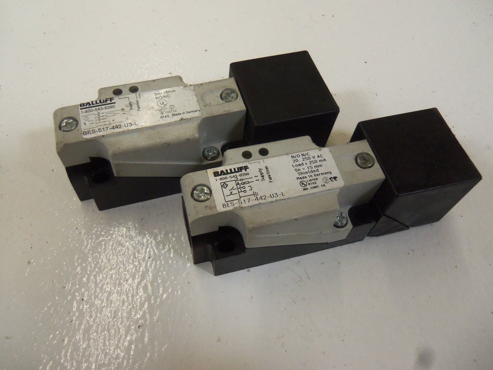 LOT OF 2 BALLUFF BES-517-442-U3-L *USED*