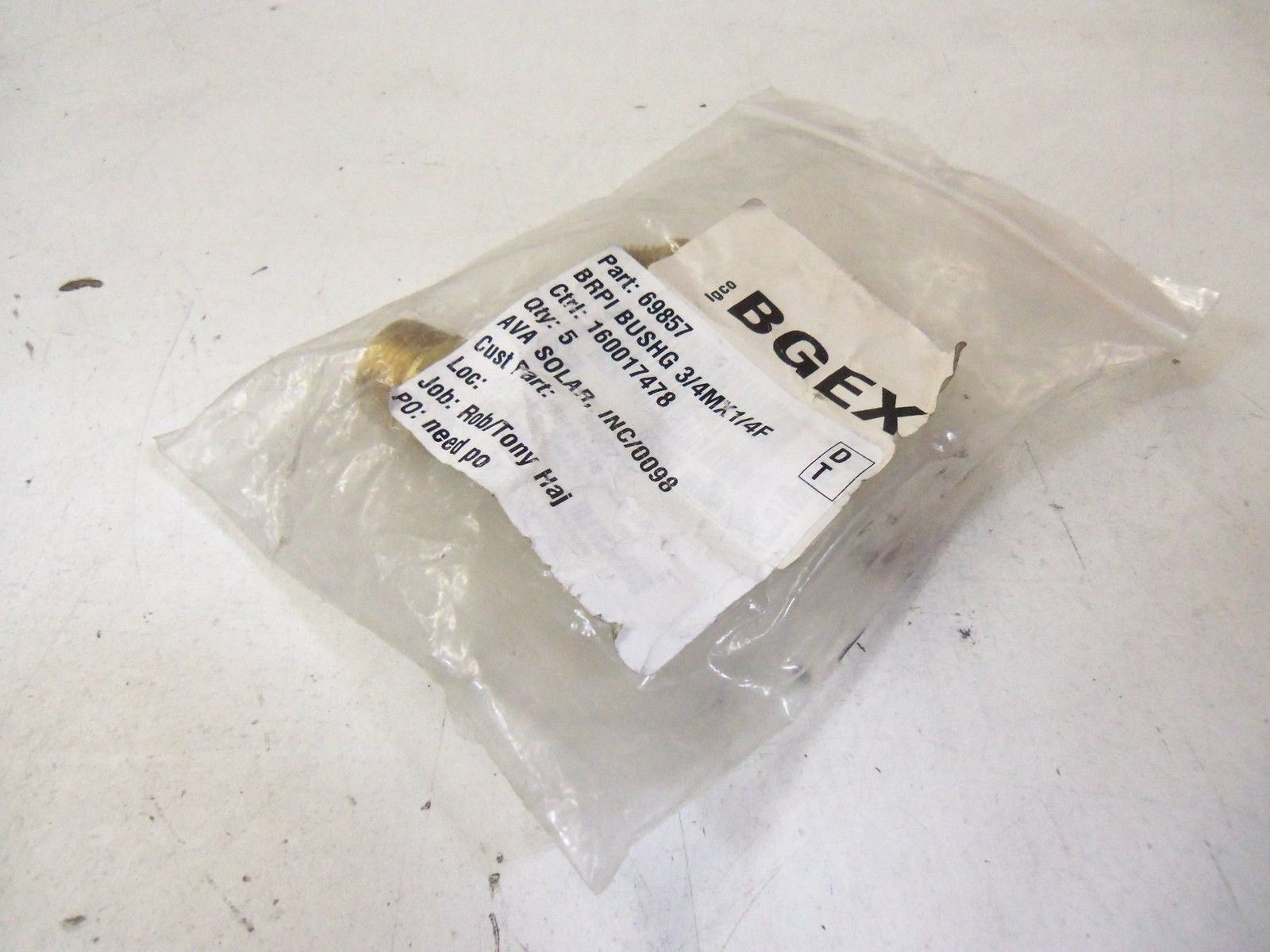 LOT OF 2 BGEX 69857 *NEW IN BAG*